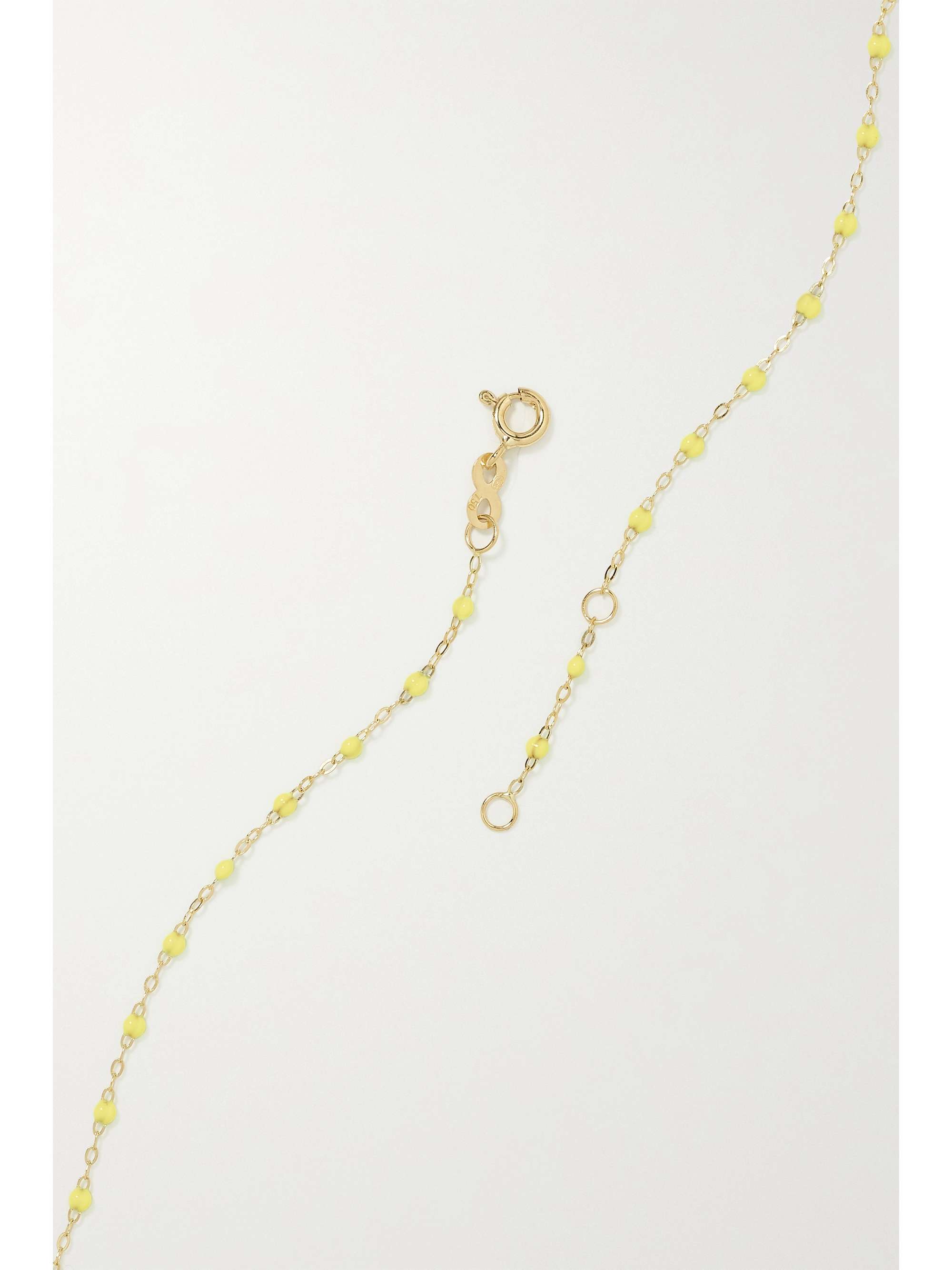 GIGI CLOZEAU Sun Classic Gigi 18-karat gold and resin necklace