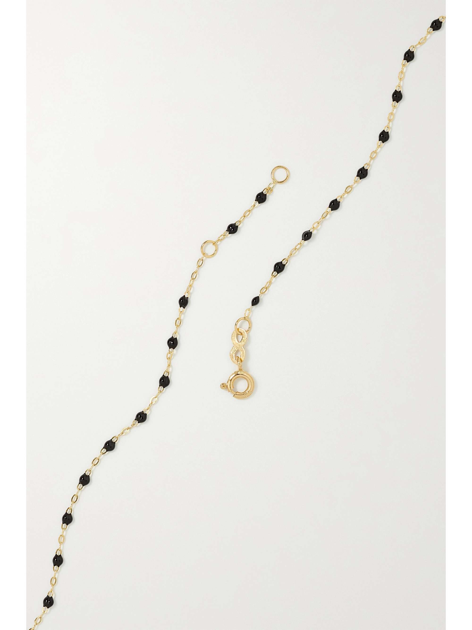 GIGI CLOZEAU Classic Gigi 18-karat gold and resin necklace