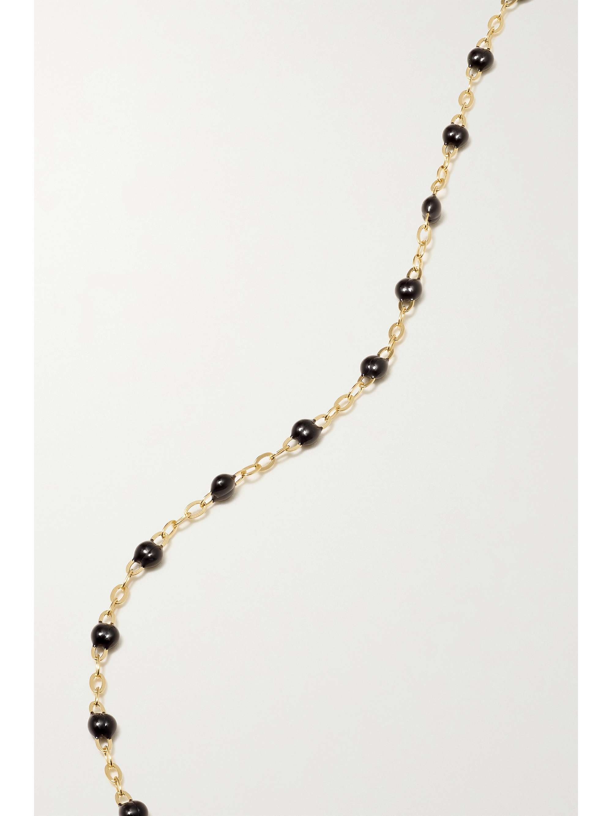 GIGI CLOZEAU Classic Gigi 18-karat gold and resin necklace