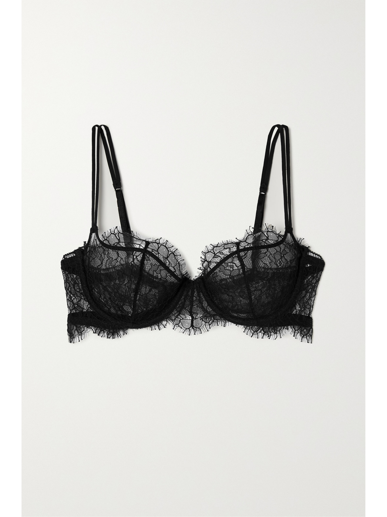 La Perla - Spell On You Lace Underwired Balconette Bra - Black