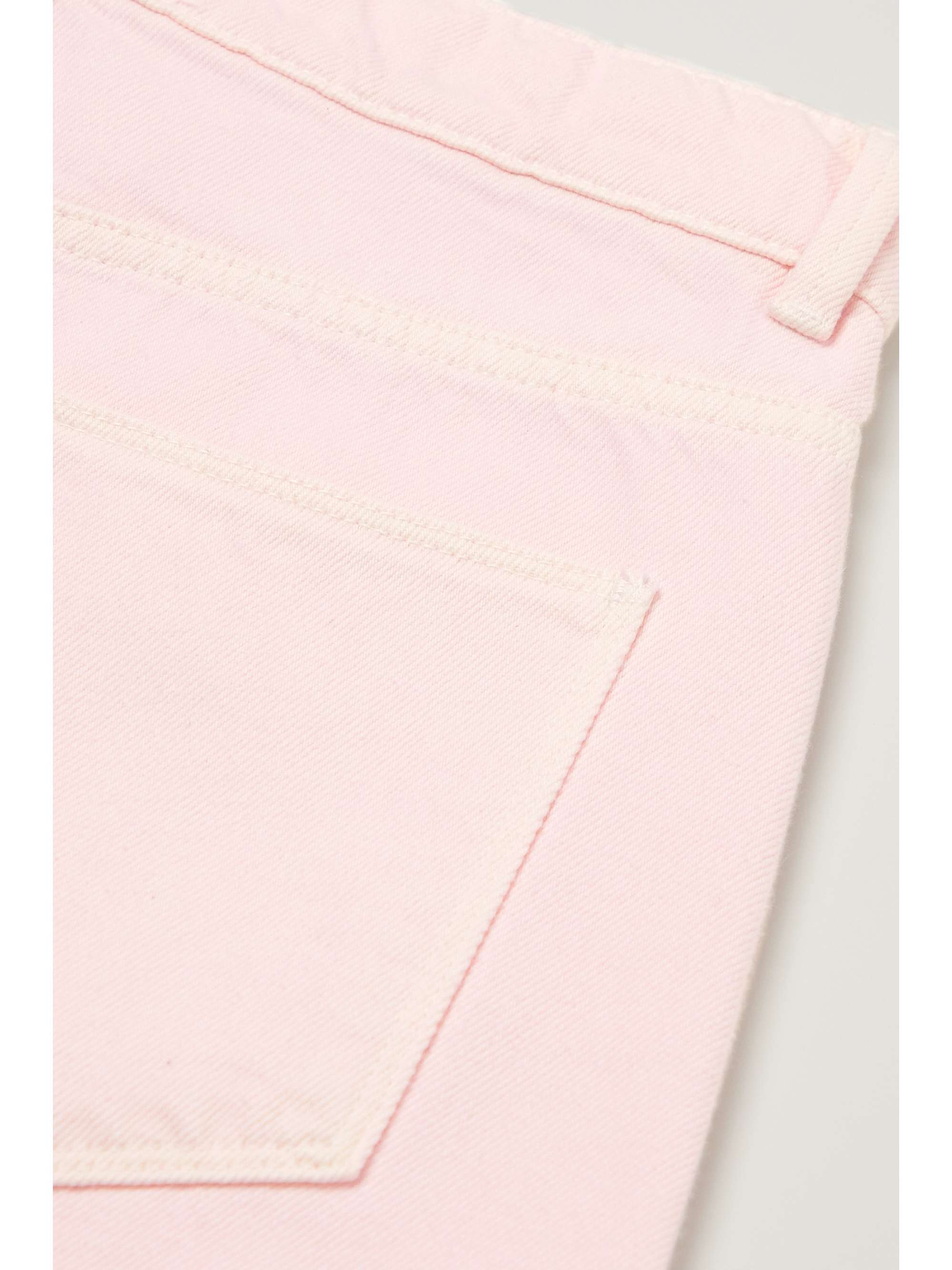 WANDLER + NET SUSTAIN Chamomile organic cropped high-rise tapered jeans