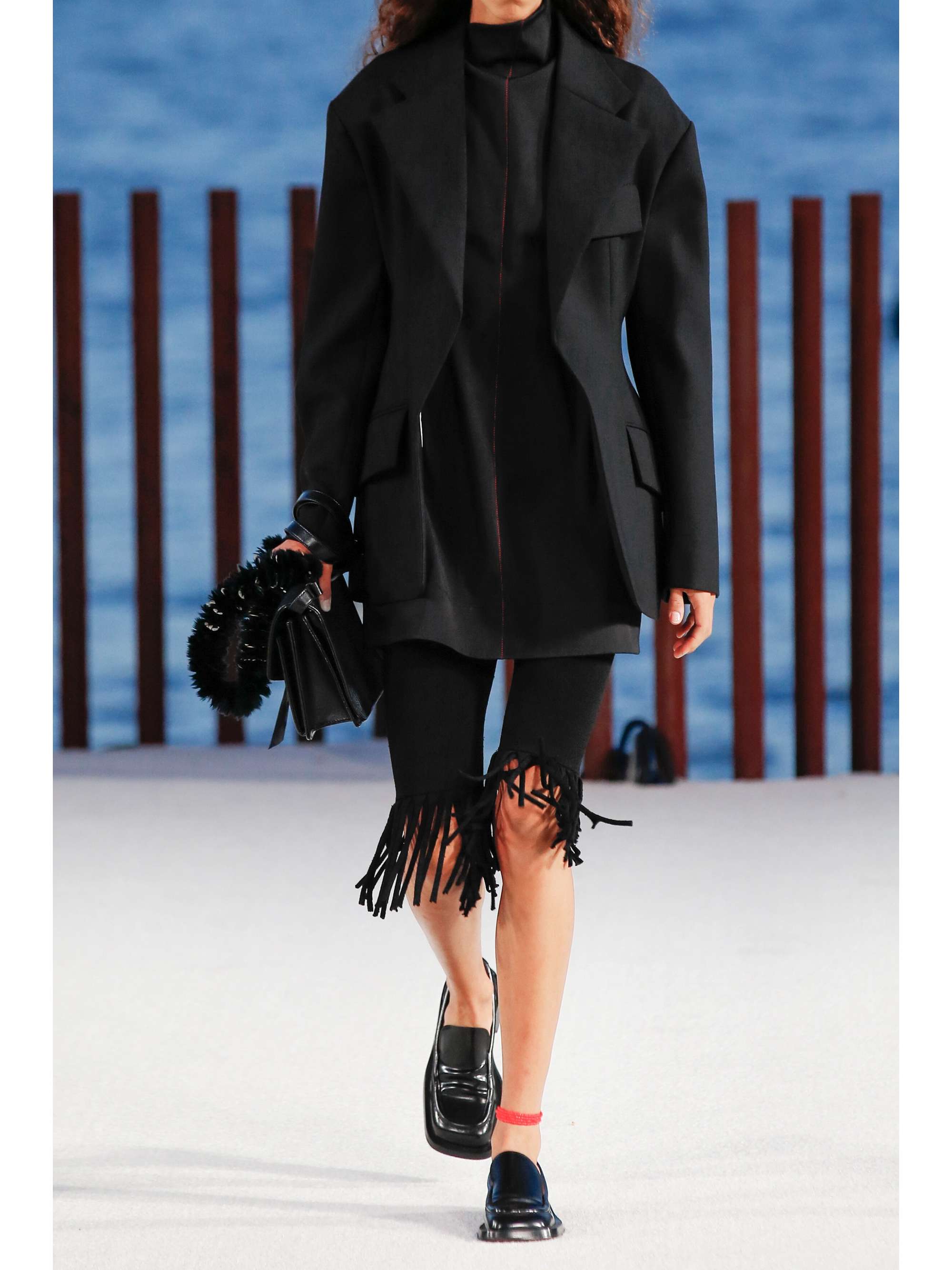 PROENZA SCHOULER 拼接羊毛混纺西装外套