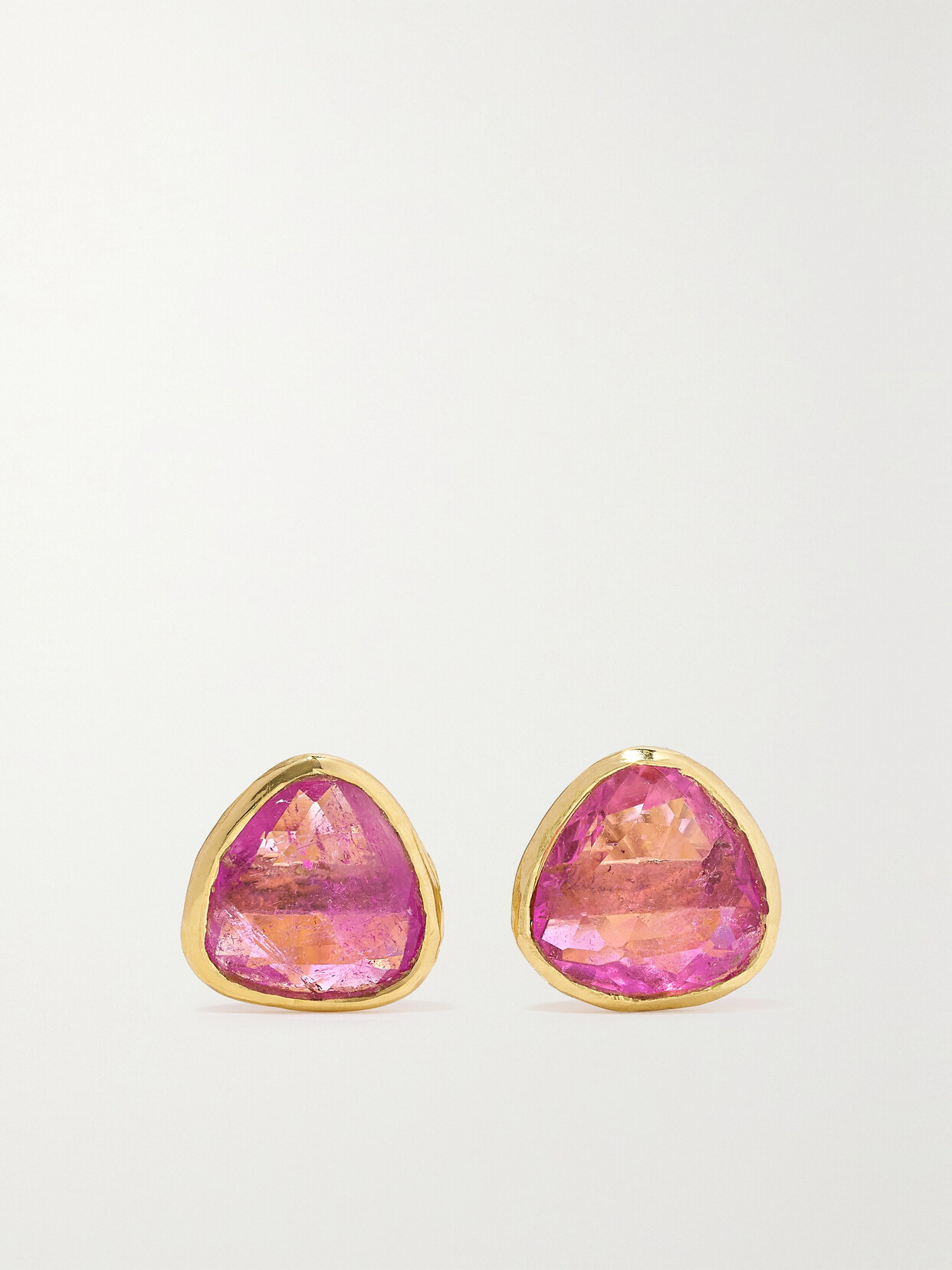 Pippa Small Small Classic 18-karat Gold Tourmaline Earrings