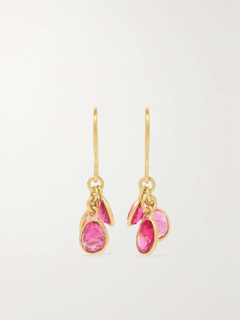 Pippa Small 18-karat Gold Tourmaline Earrings