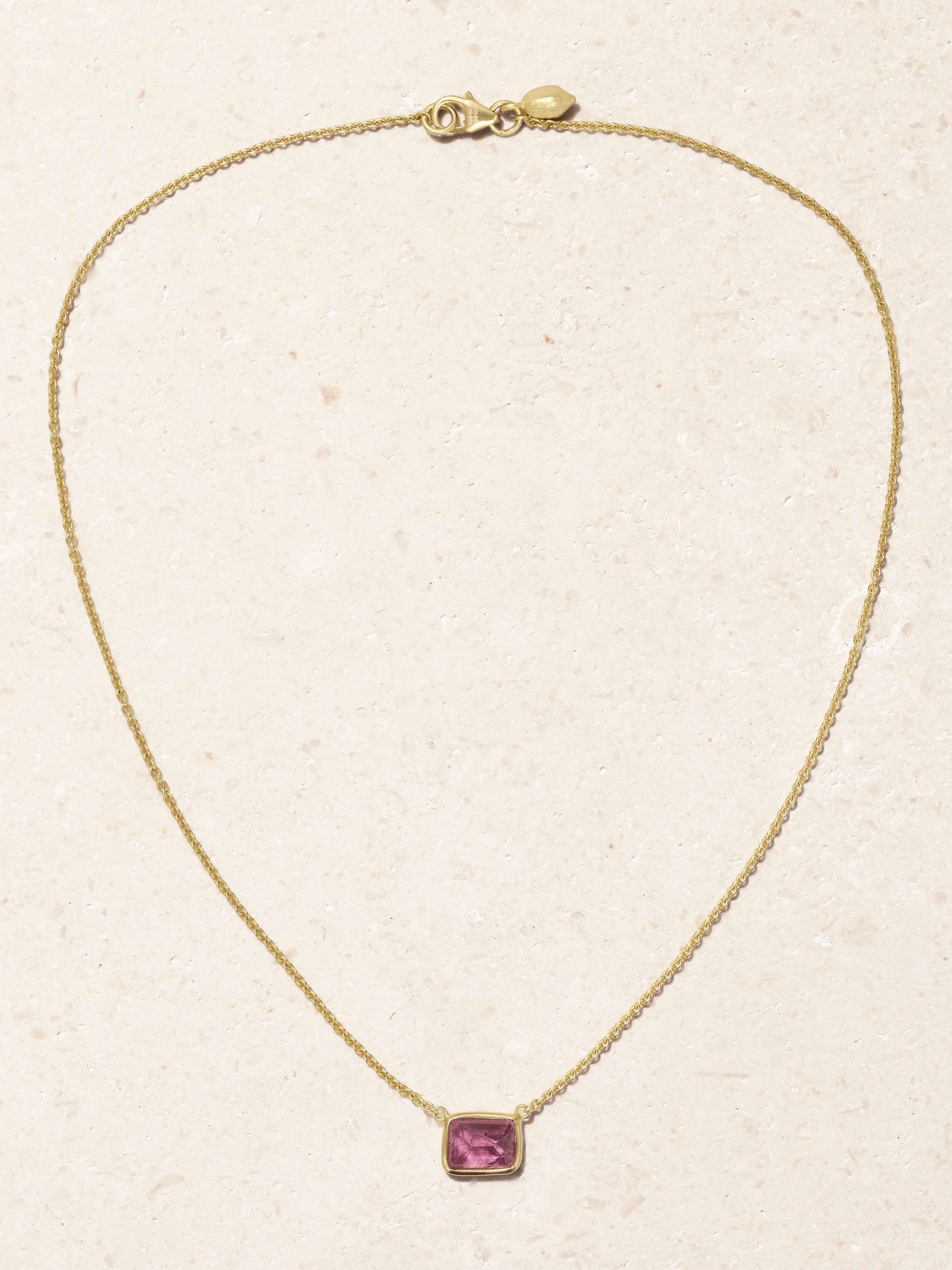 PIPPA SMALL 18-karat gold tourmaline necklace