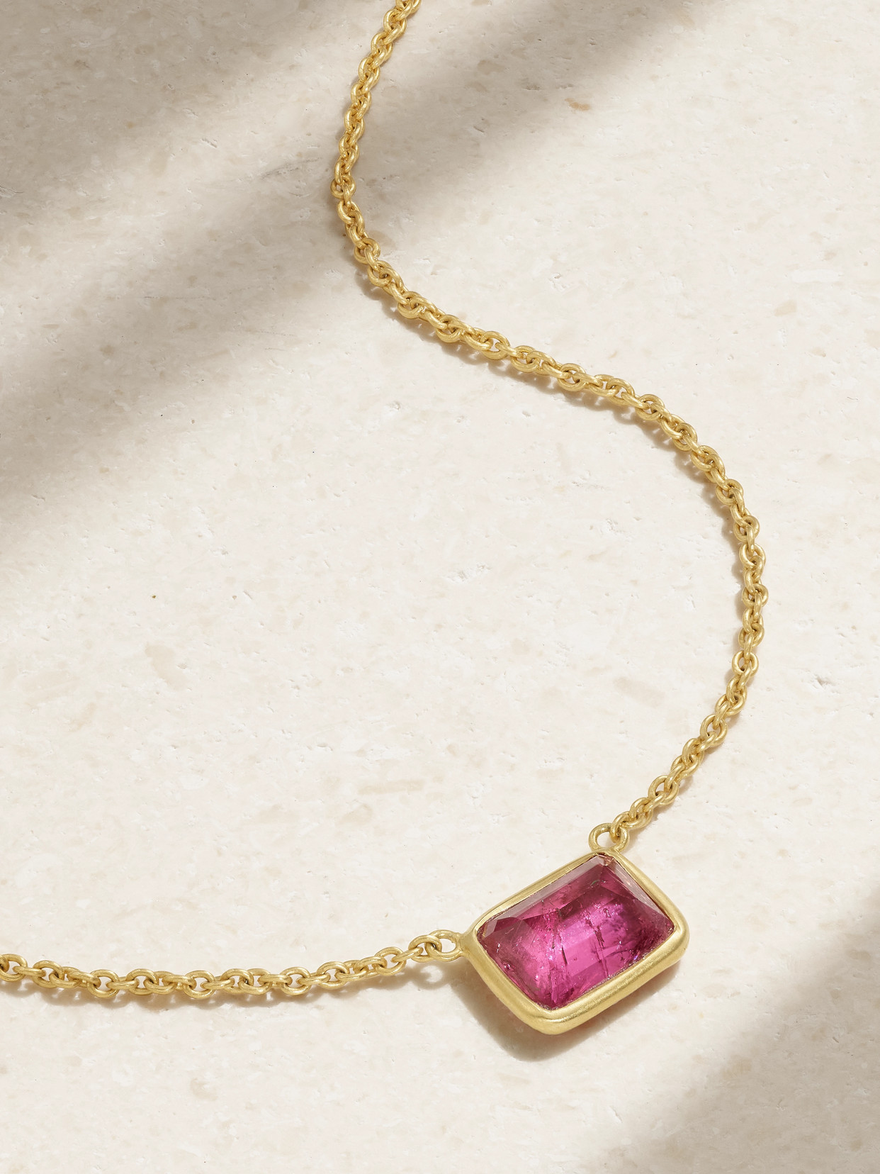 Pippa Small 18-karat Gold Tourmaline Necklace