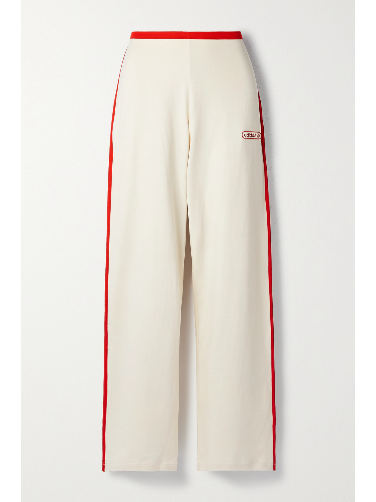 ADIDAS ORIGINALS COTTON-JERSEY TRACK PANTS