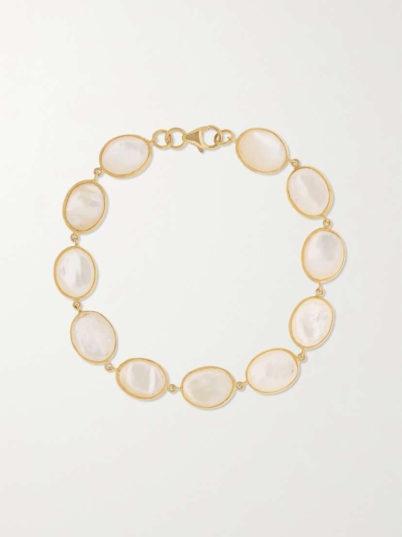 Pippa Small 18-karat Gold Mother-of-pearl Bracelet