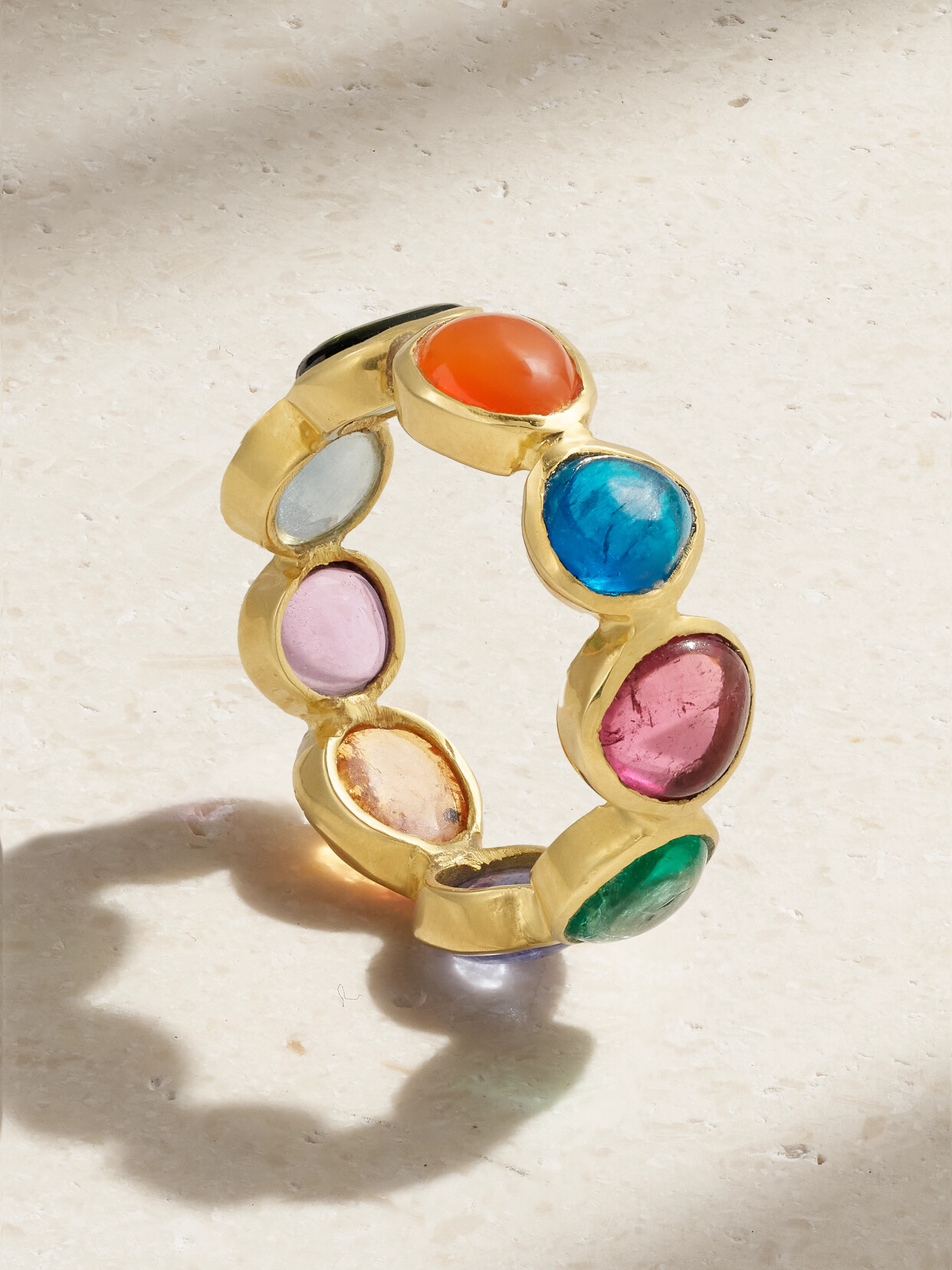Pippa Small 18-karat Gold Multi-stone Ring - 7