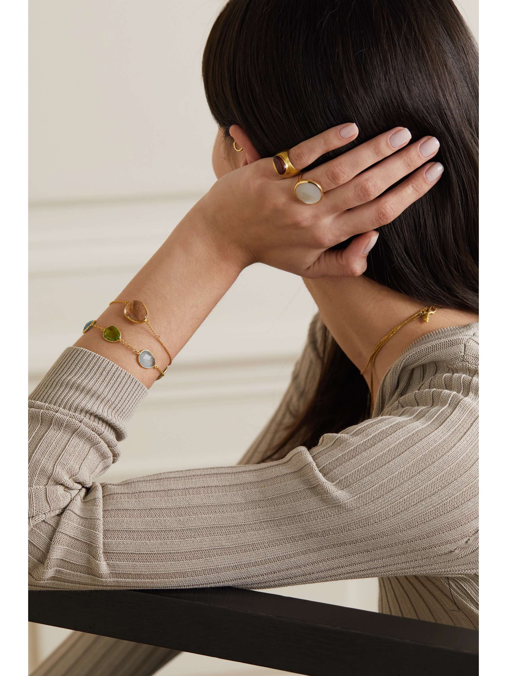 PIPPA SMALL 18-karat gold quartz bracelet