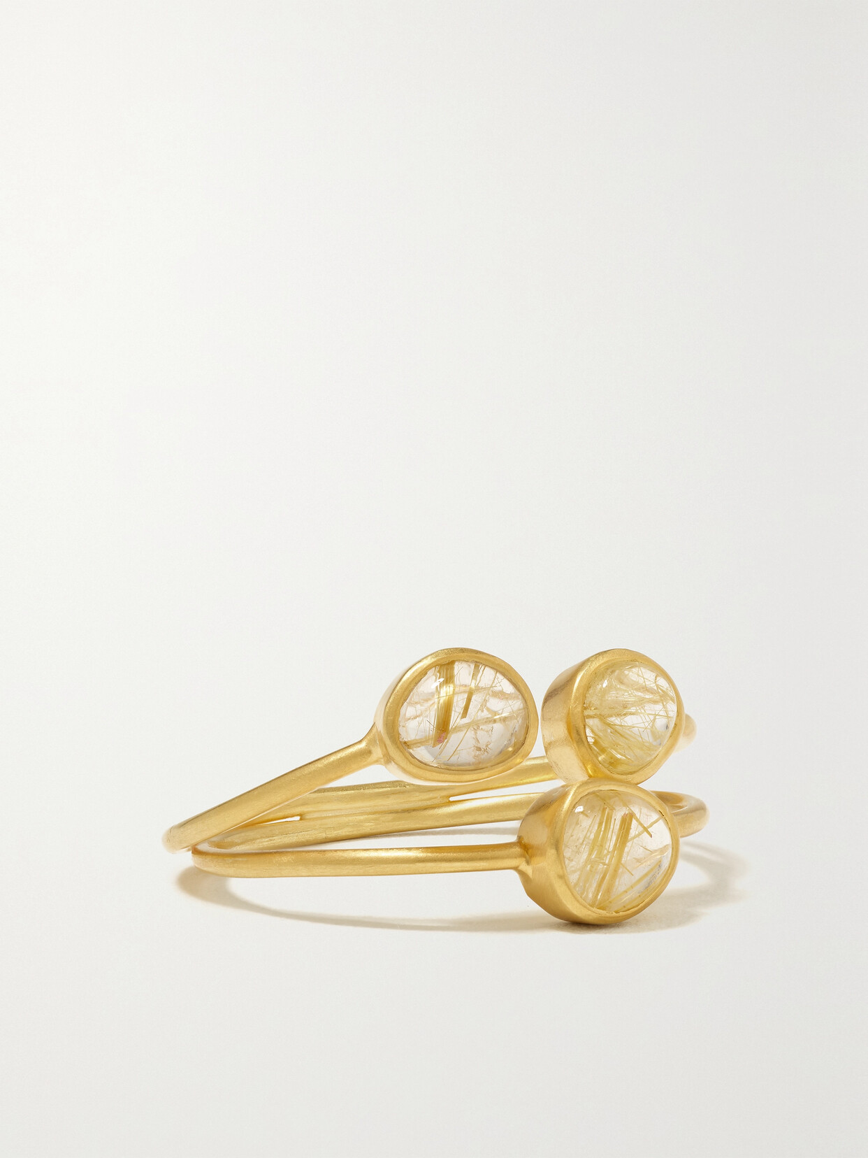 Pippa Small 18-karat Gold Quartz Ring