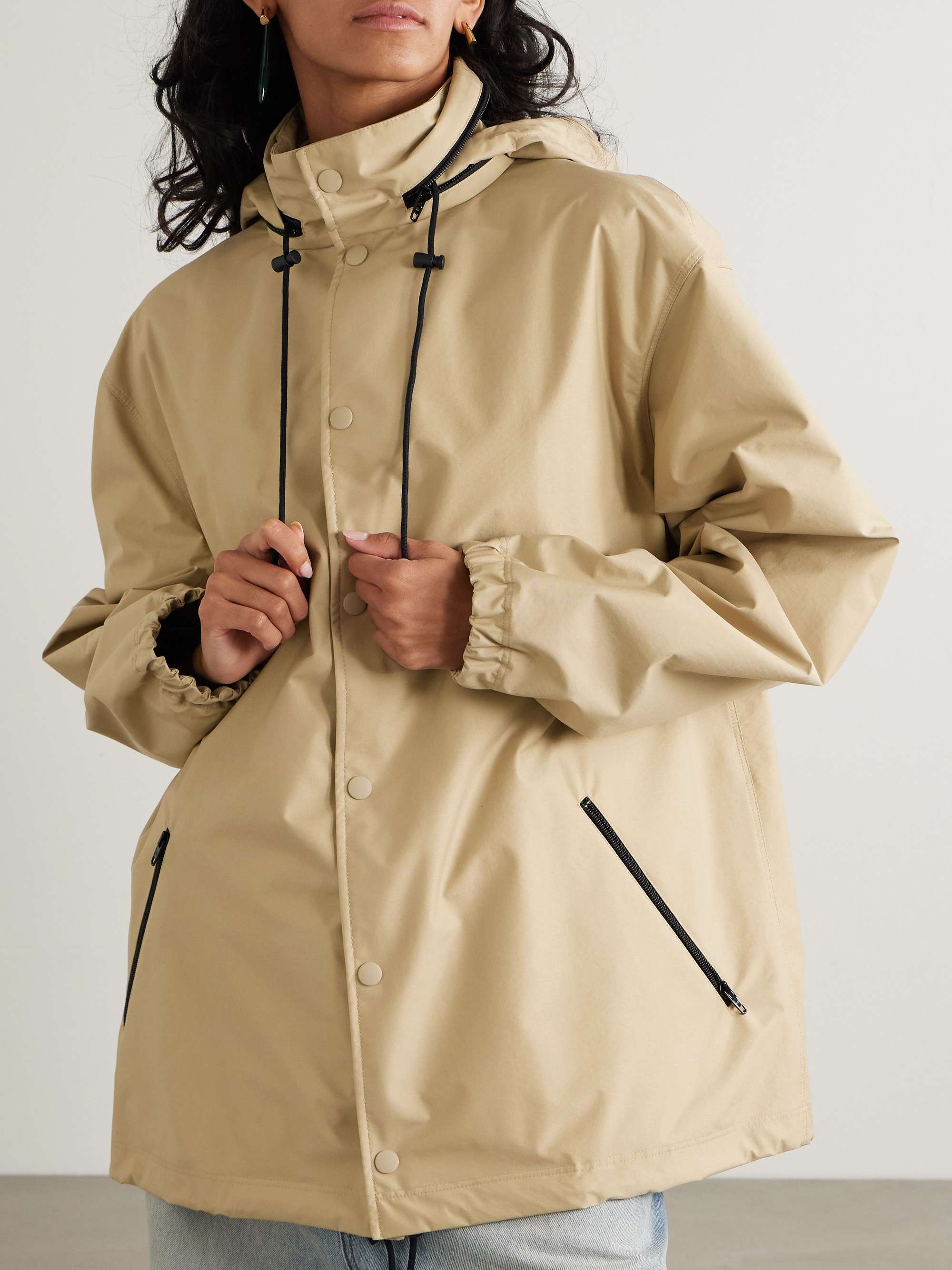 BALENCIAGA Kapuzenjacke aus Shell mit Print