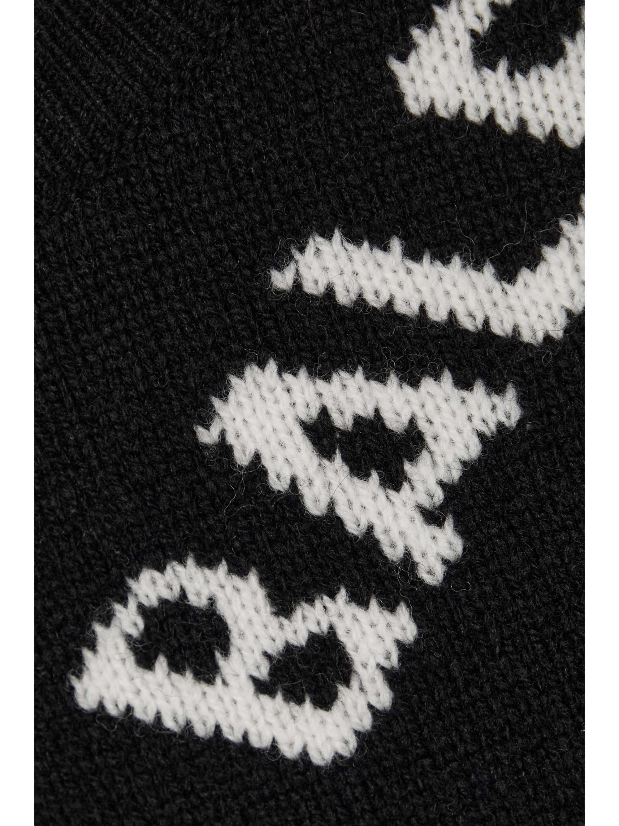 BALENCIAGA Oversized intarsia wool-blend sweater