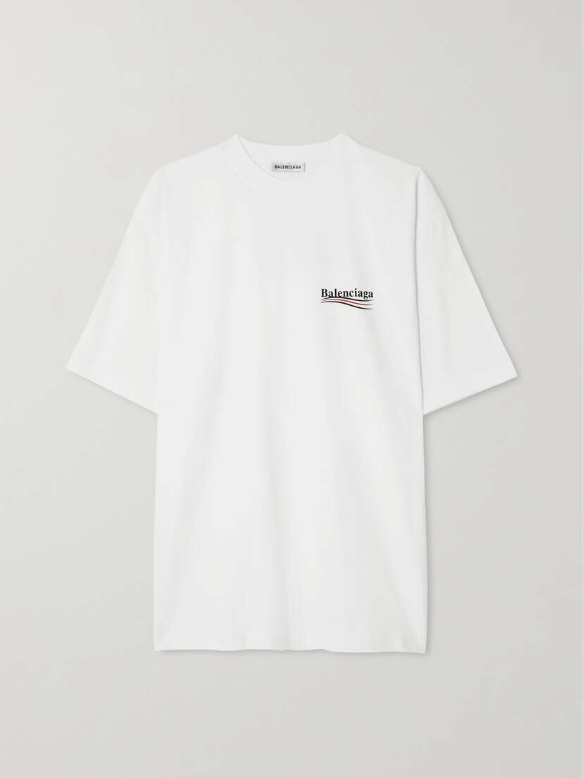 Balenciaga Oversized Printed Cotton-jersey T-shirt