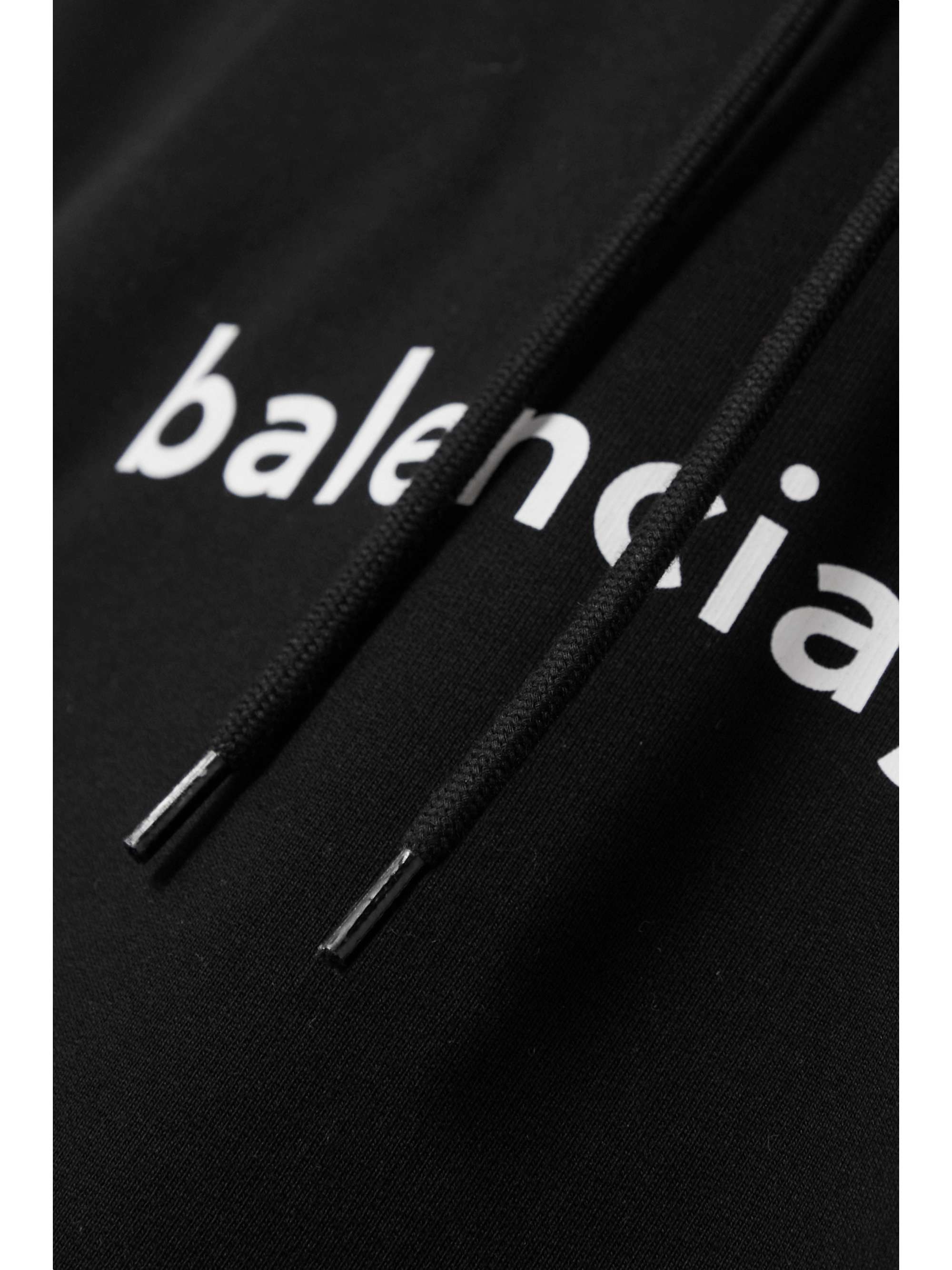 BALENCIAGA Printed cotton-jersey hoodie