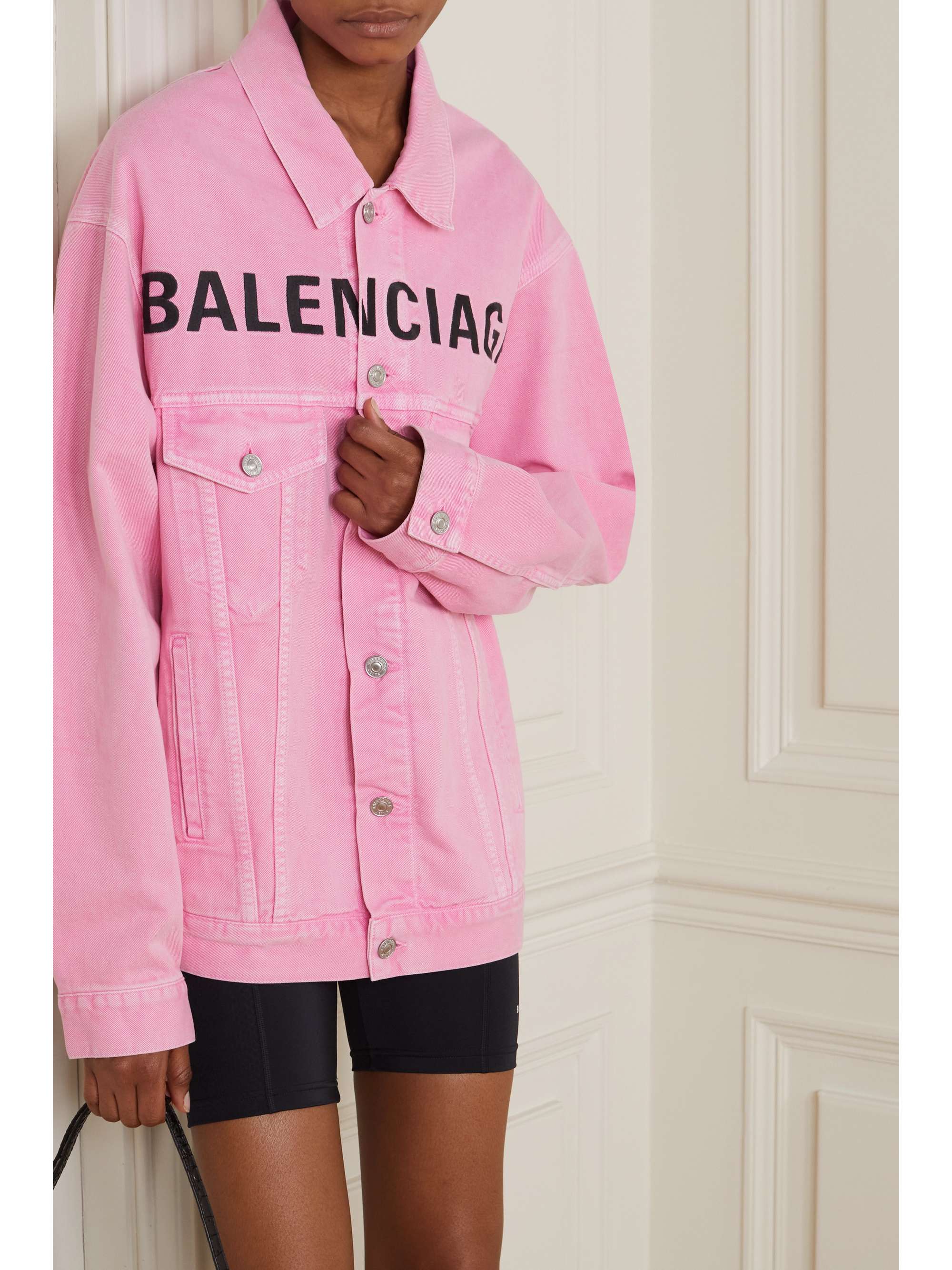 pink balenciaga jacket