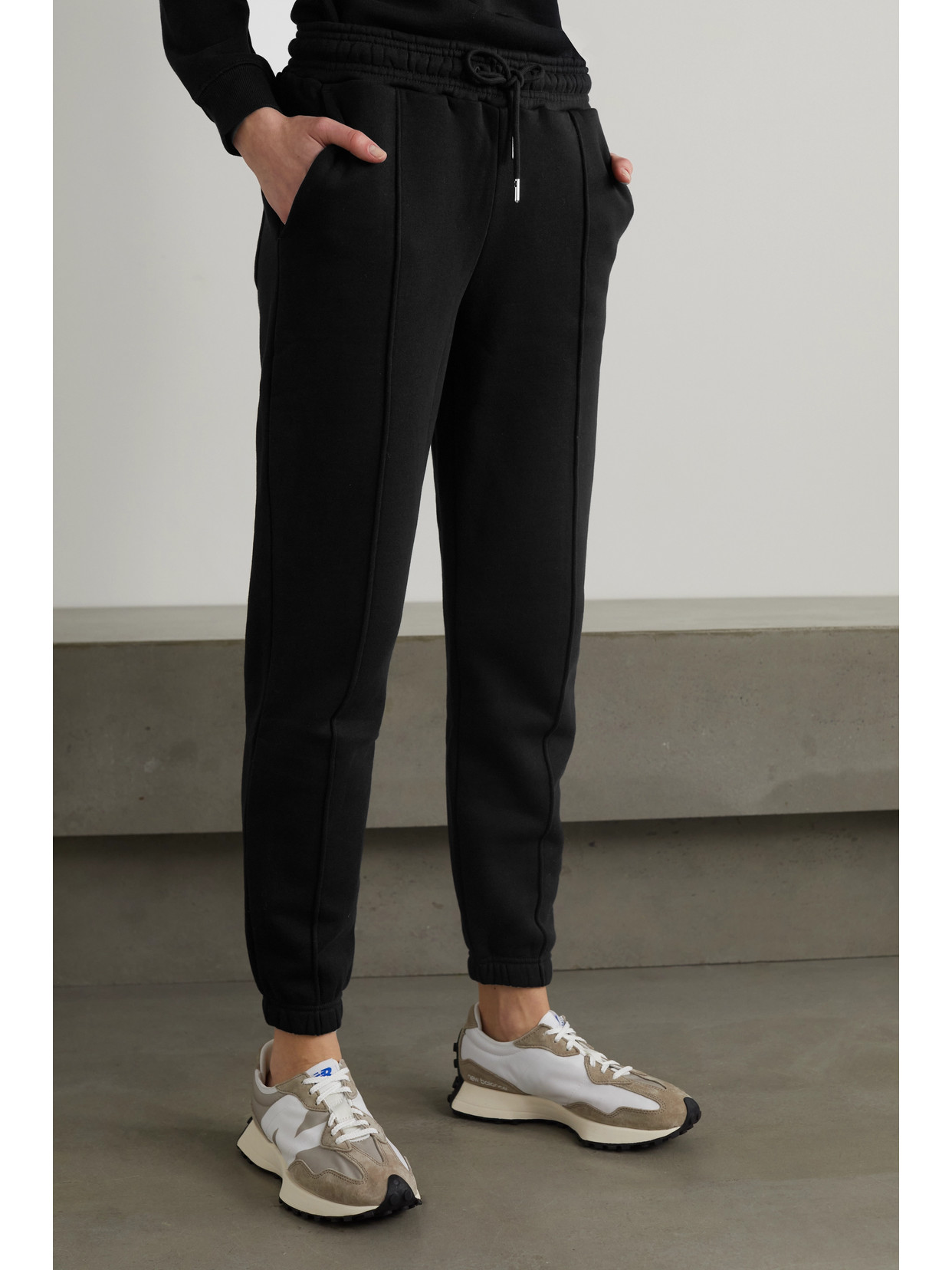 Ninety Percent - + Net Sustain Peter Organic Cotton-jersey Track Pants - Black