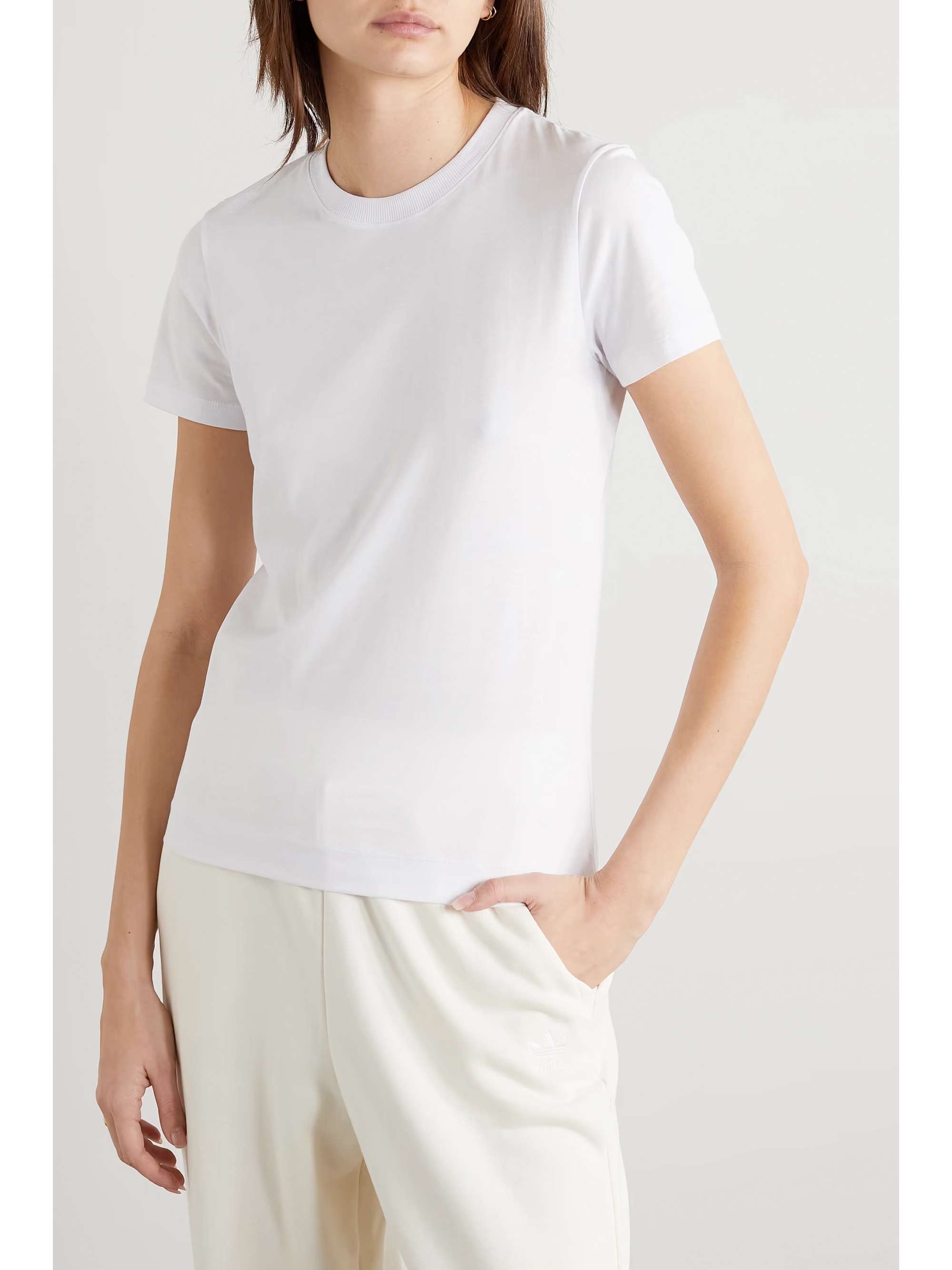 NINETY PERCENT + NET SUSTAIN Drew organic cotton-jersey T-shirt | NET-A ...