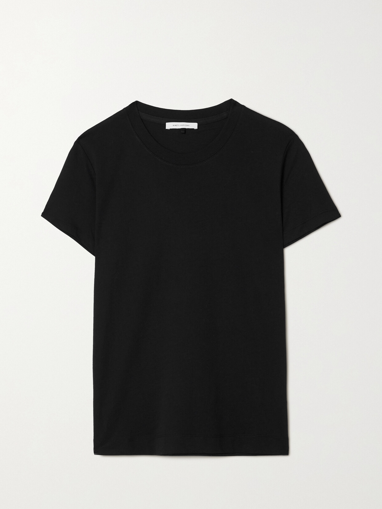 Ninety Percent - + Net Sustain Drew Organic Cotton-jersey T-shirt - Black image