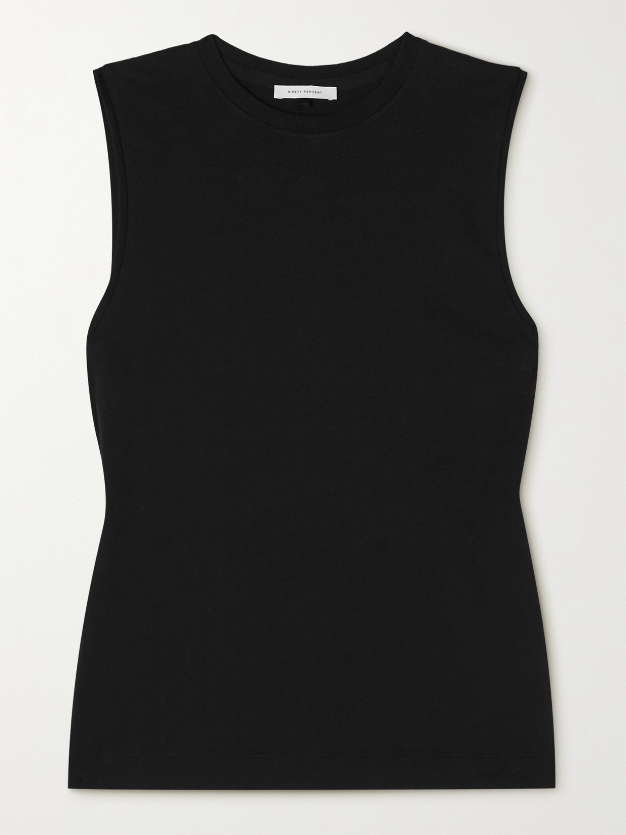 Ninety Percent Alex Organic Cotton-jersey Tank In Black