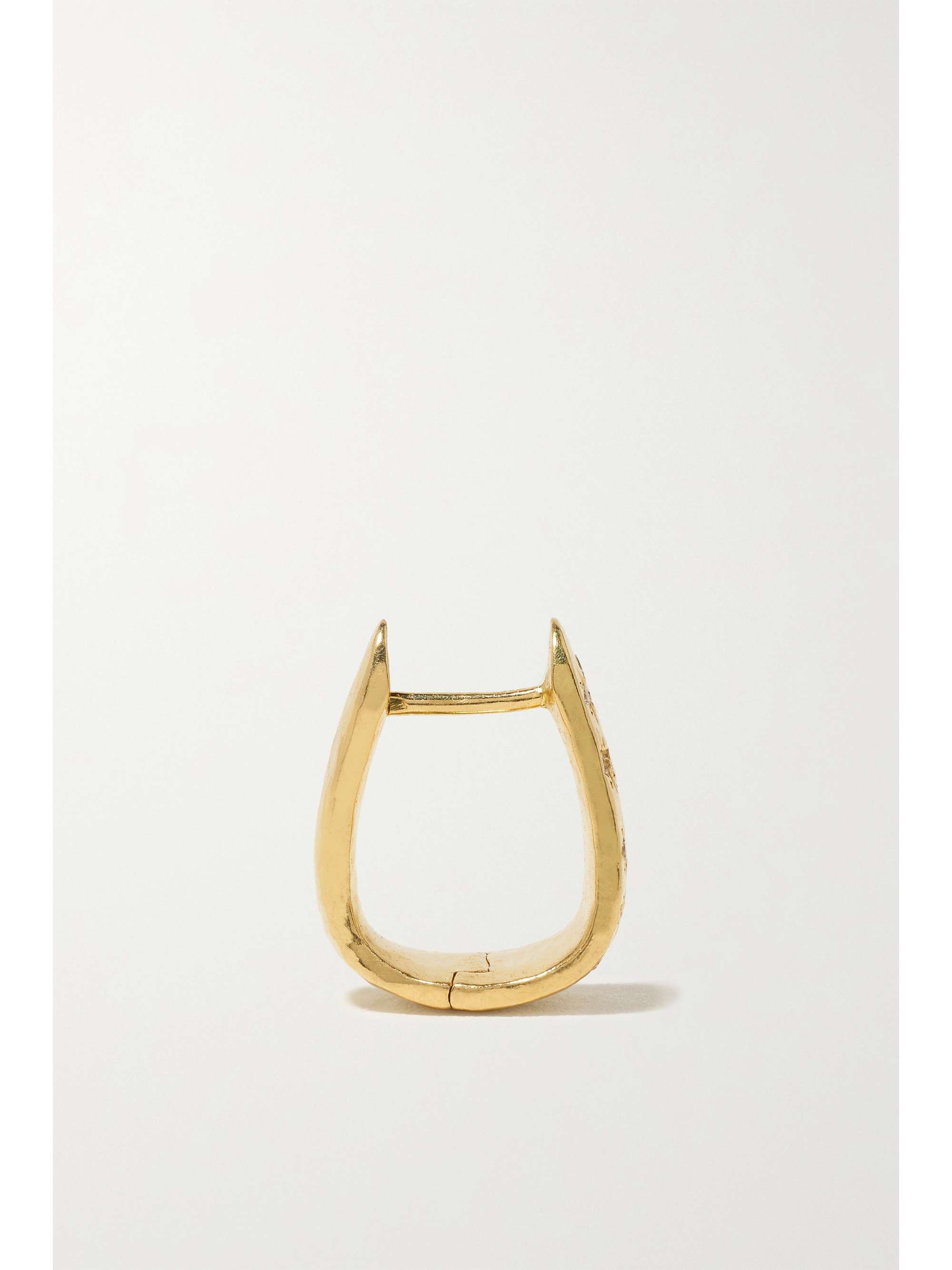 OCTAVIA ELIZABETH + NET SUSTAIN Imogen 18-karat recycled gold diamond hoop earrings