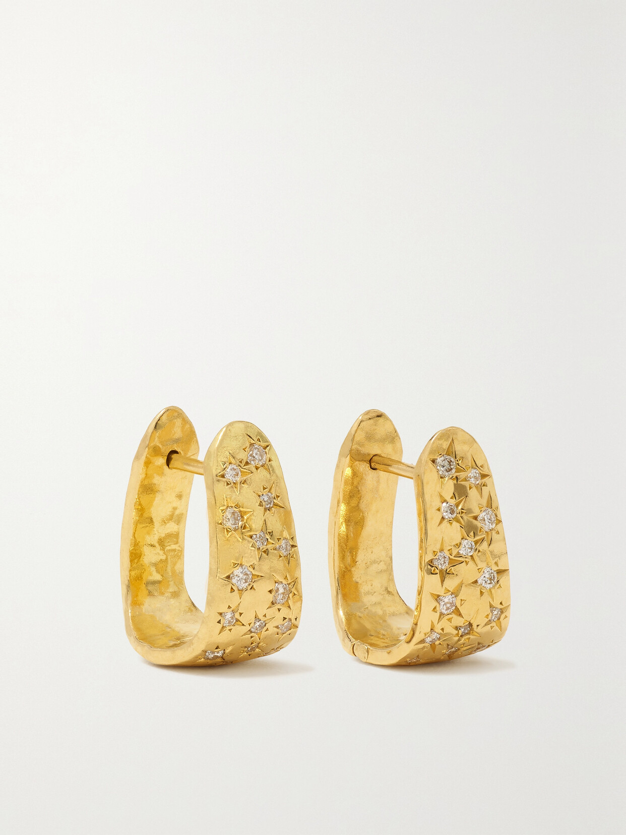 Octavia Elizabeth - + Net Sustain Imogen 18-karat Recycled Gold Diamond Hoop Earrings - one size