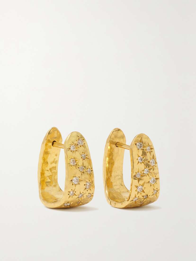 Octavia Elizabeth + Net Sustain Imogen 18-karat Recycled Gold Diamond Hoop Earrings