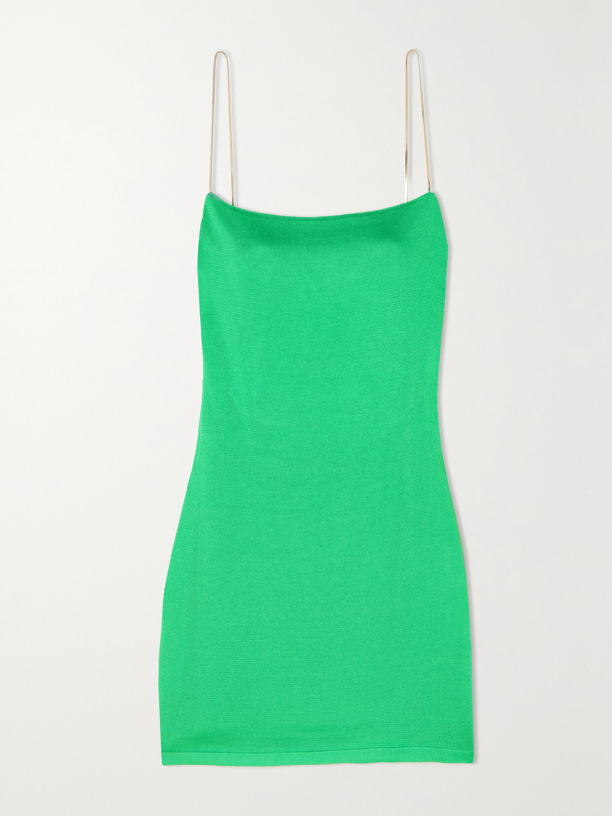 Gauge81 Hira Chain-embellished Knitted Mini Dress In Grün