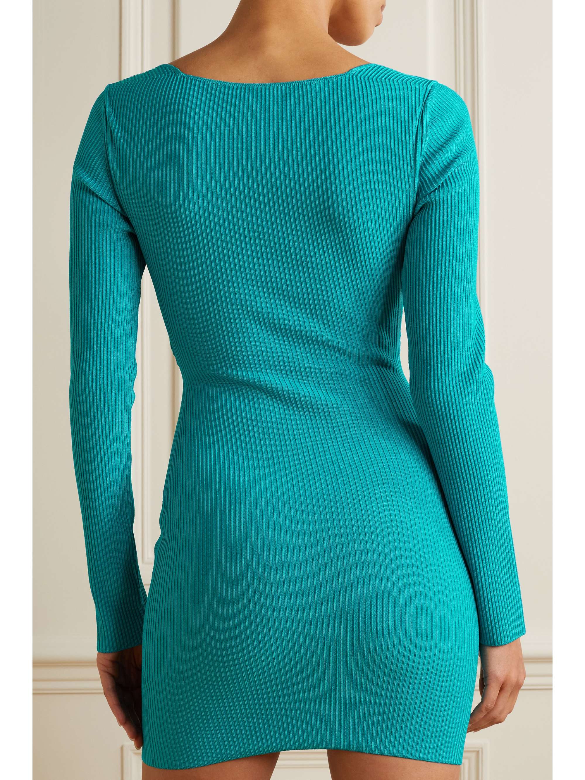 GAUGE81 Otero cutout recycled ribbed-knit mini dress
