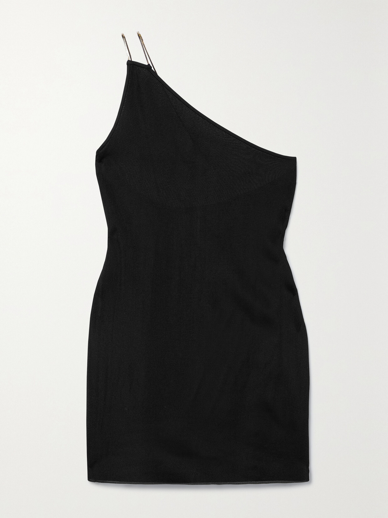 Gauge81 Sefrou One-shoulder Body-con Minidress In Black