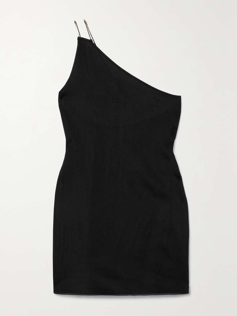 GAUGE81 Sefrou One-shoulder Chain-embellished Knitted Mini Dress - xx small