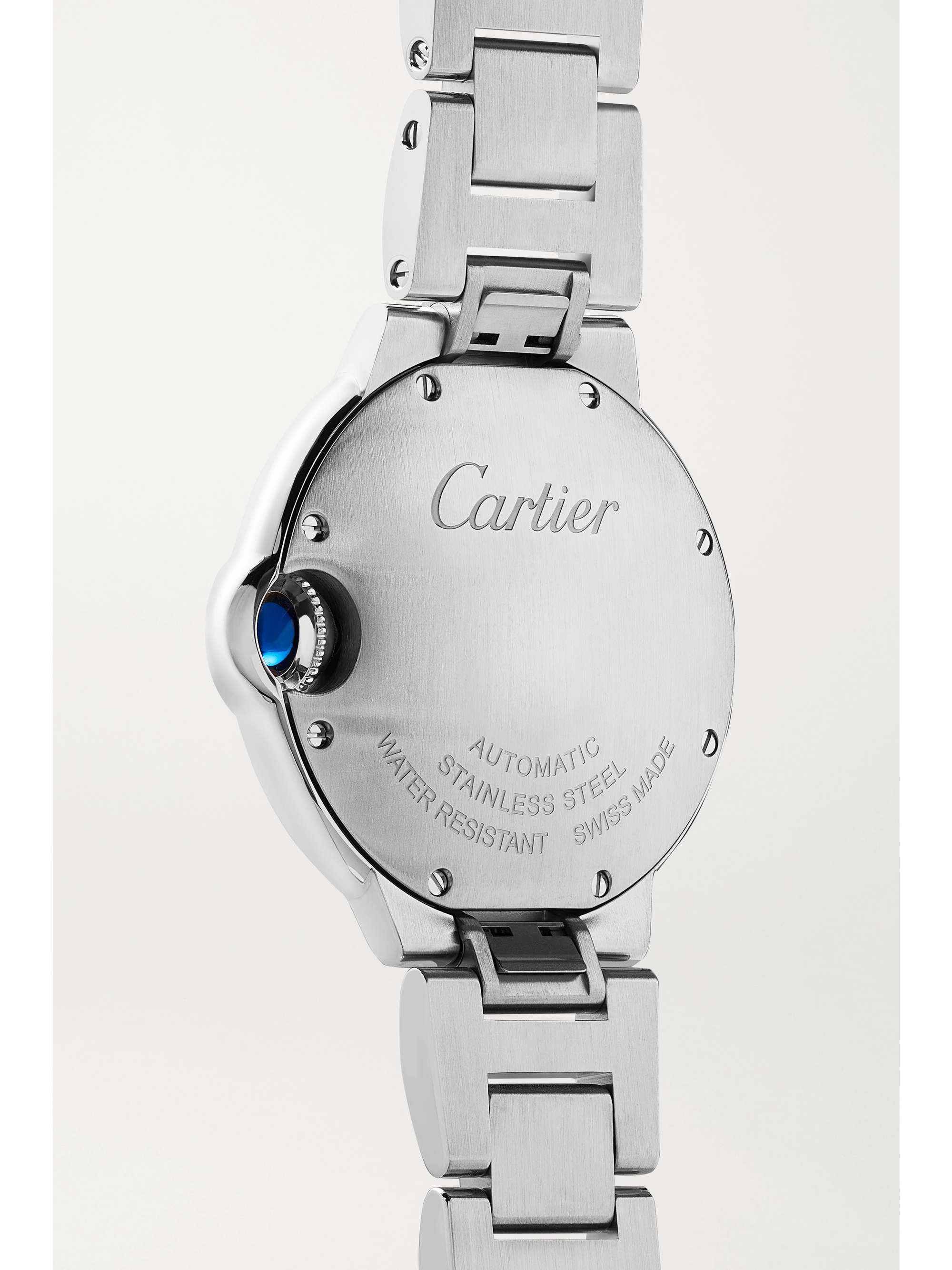 CARTIER Ballon Bleu de Cartier Automatic 33mm stainless steel and diamond watch