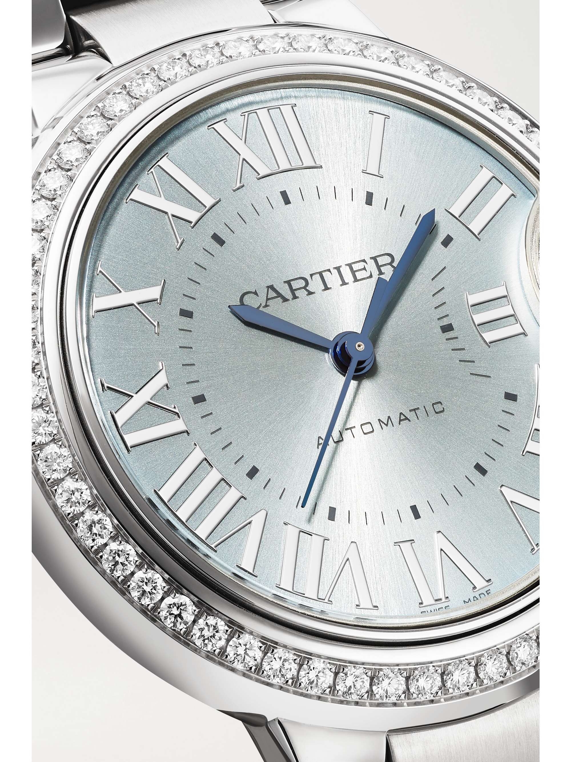 CARTIER Ballon Bleu de Cartier Automatic 33mm stainless steel and diamond watch