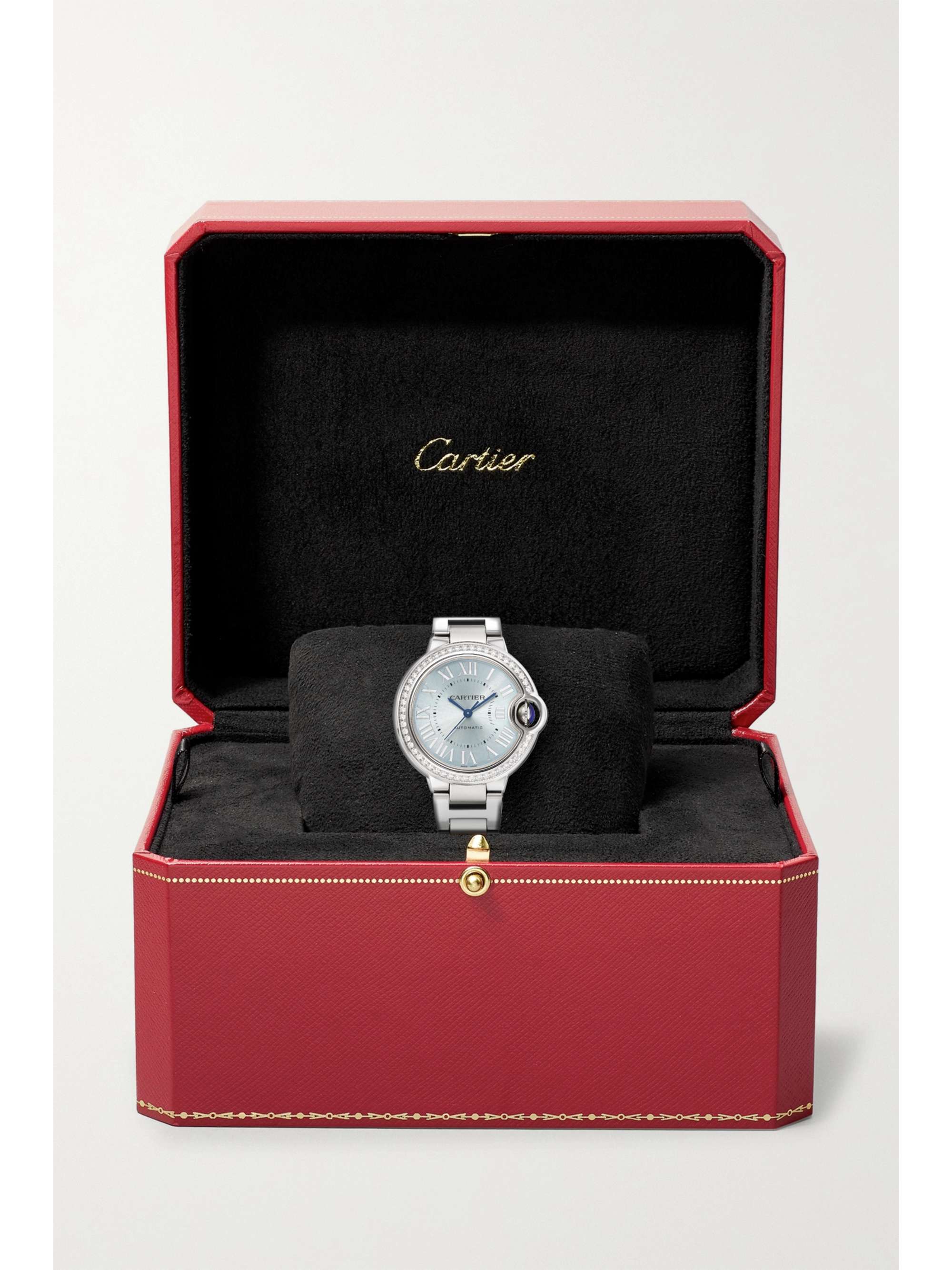 CARTIER Ballon Bleu de Cartier Automatic 33mm stainless steel and diamond watch