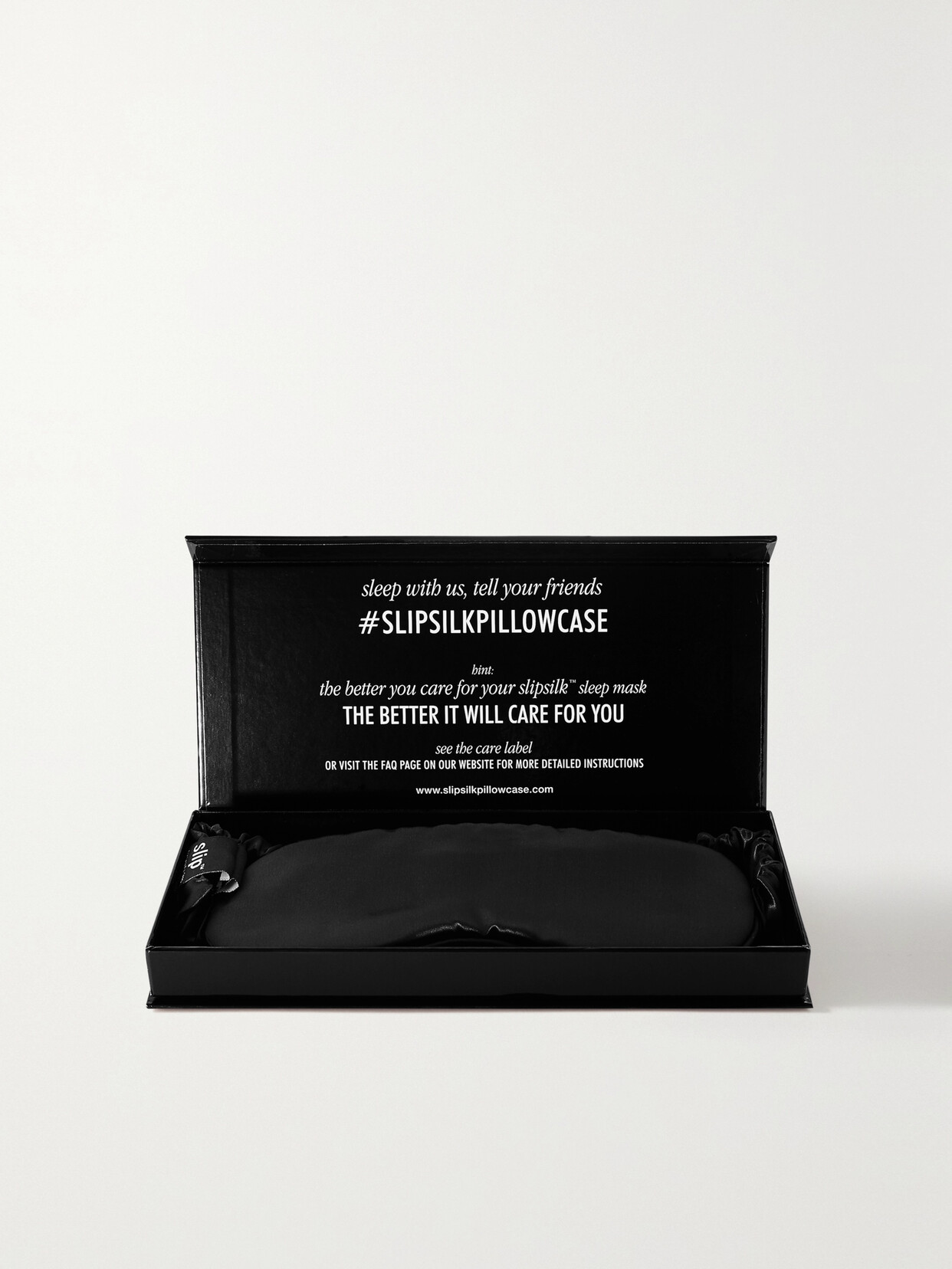 Slip Silk Eye Mask In Black