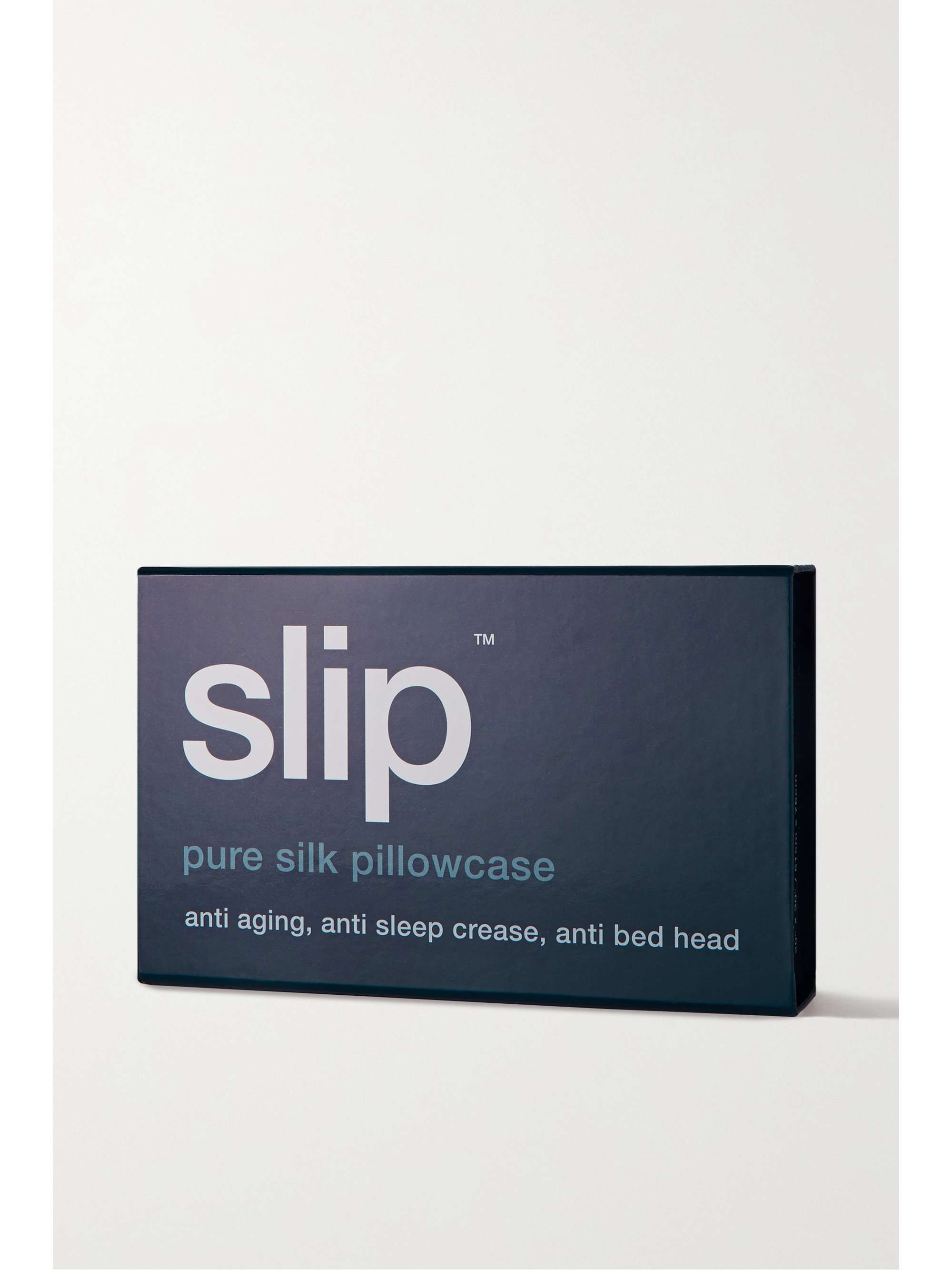 SLIP Embroidered silk queen pillowcase