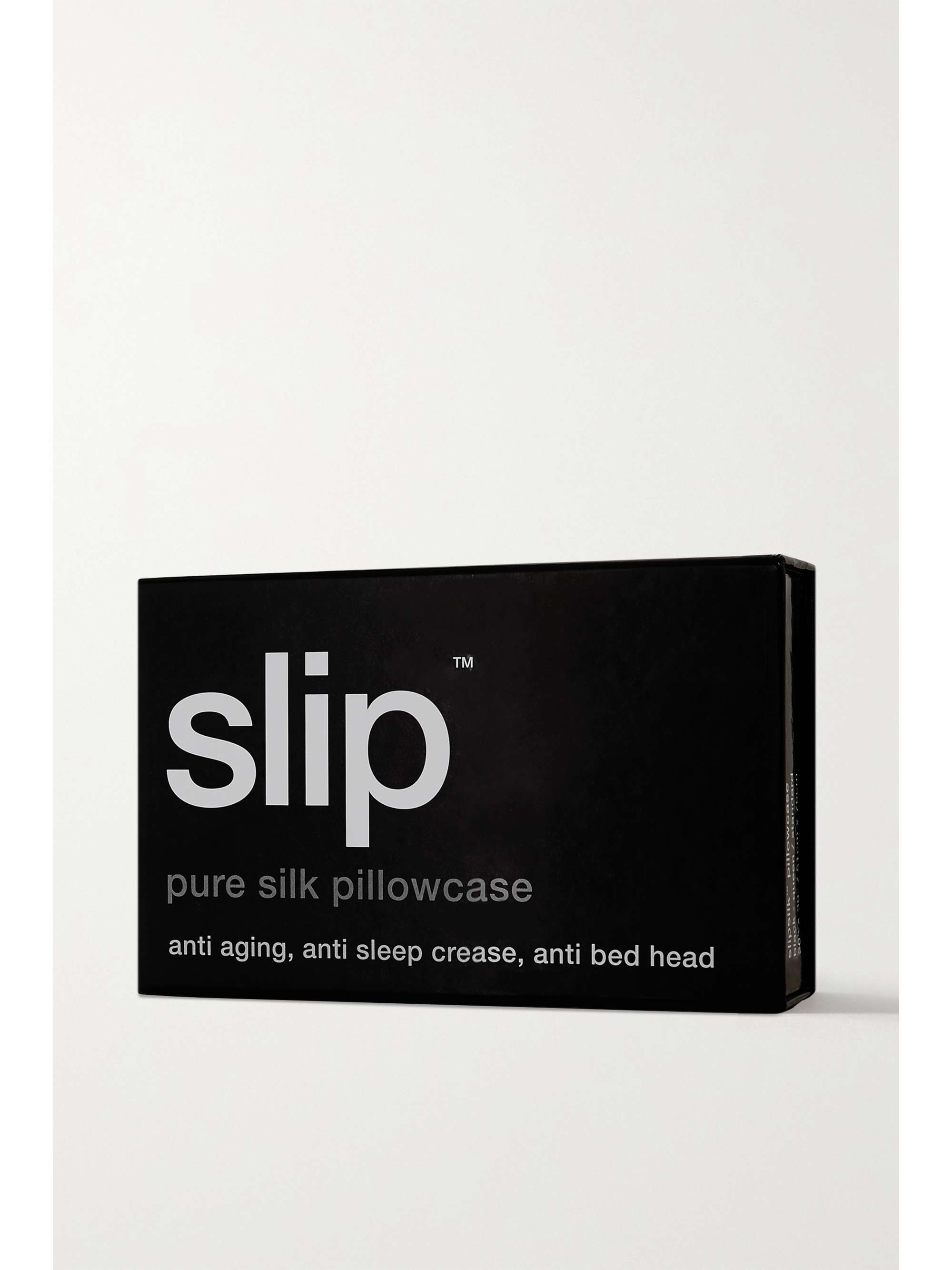 SLIP Embroidered silk queen pillowcase