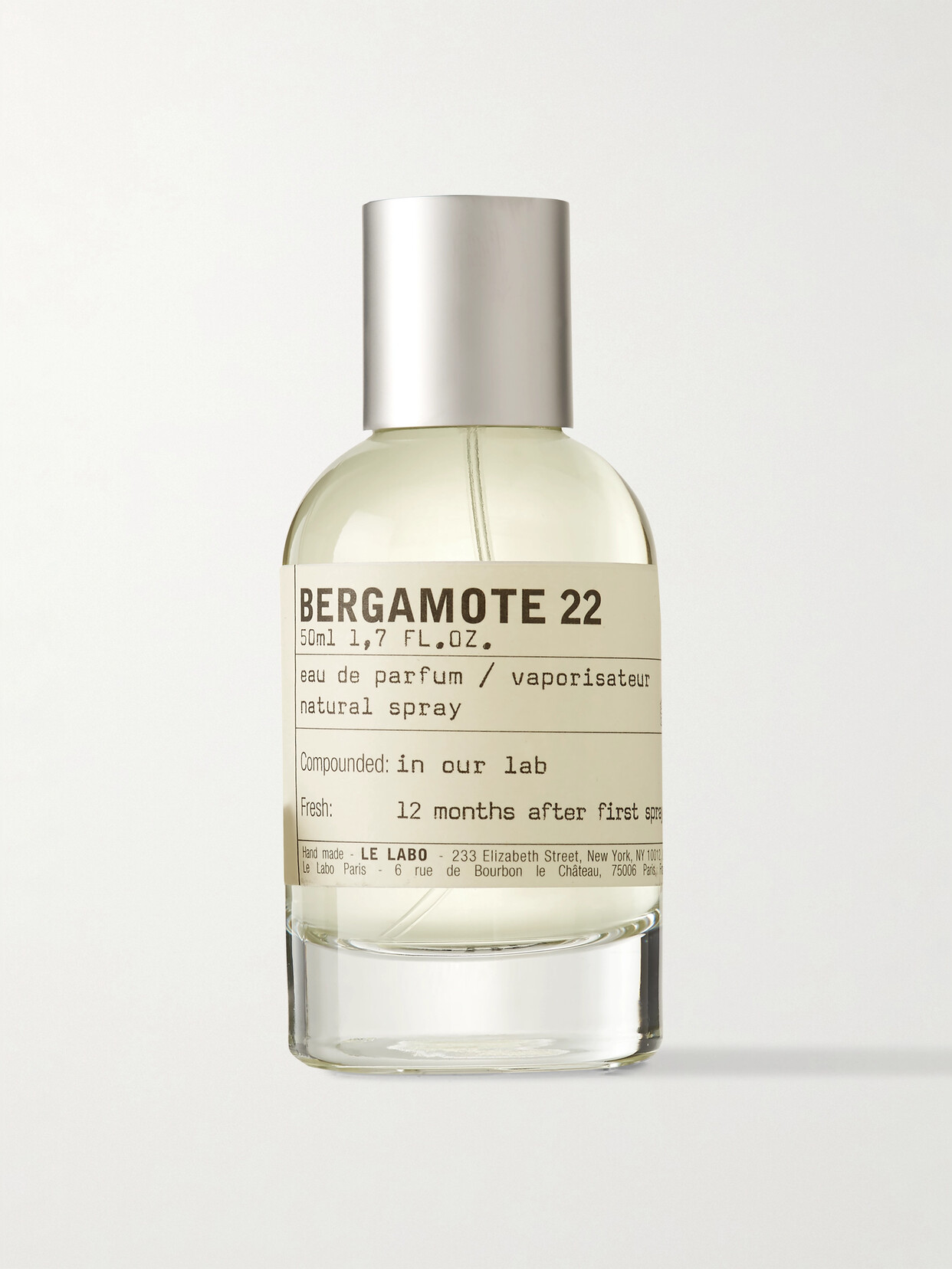 LE LABO EAU DE PARFUM - BERGAMOTE 22, 50ML