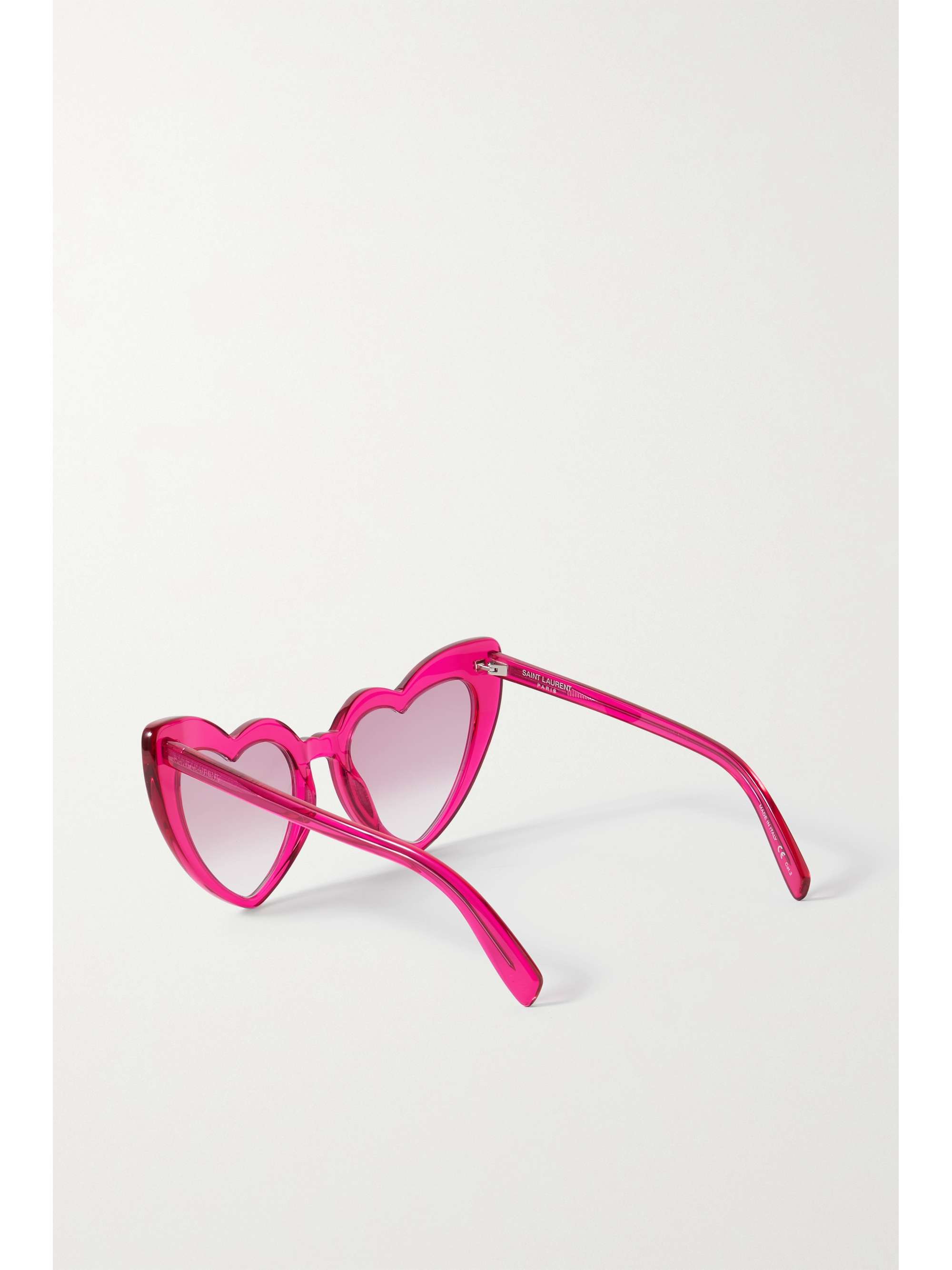 SAINT LAURENT EYEWEAR Loulou heart-shaped acetate sunglasses