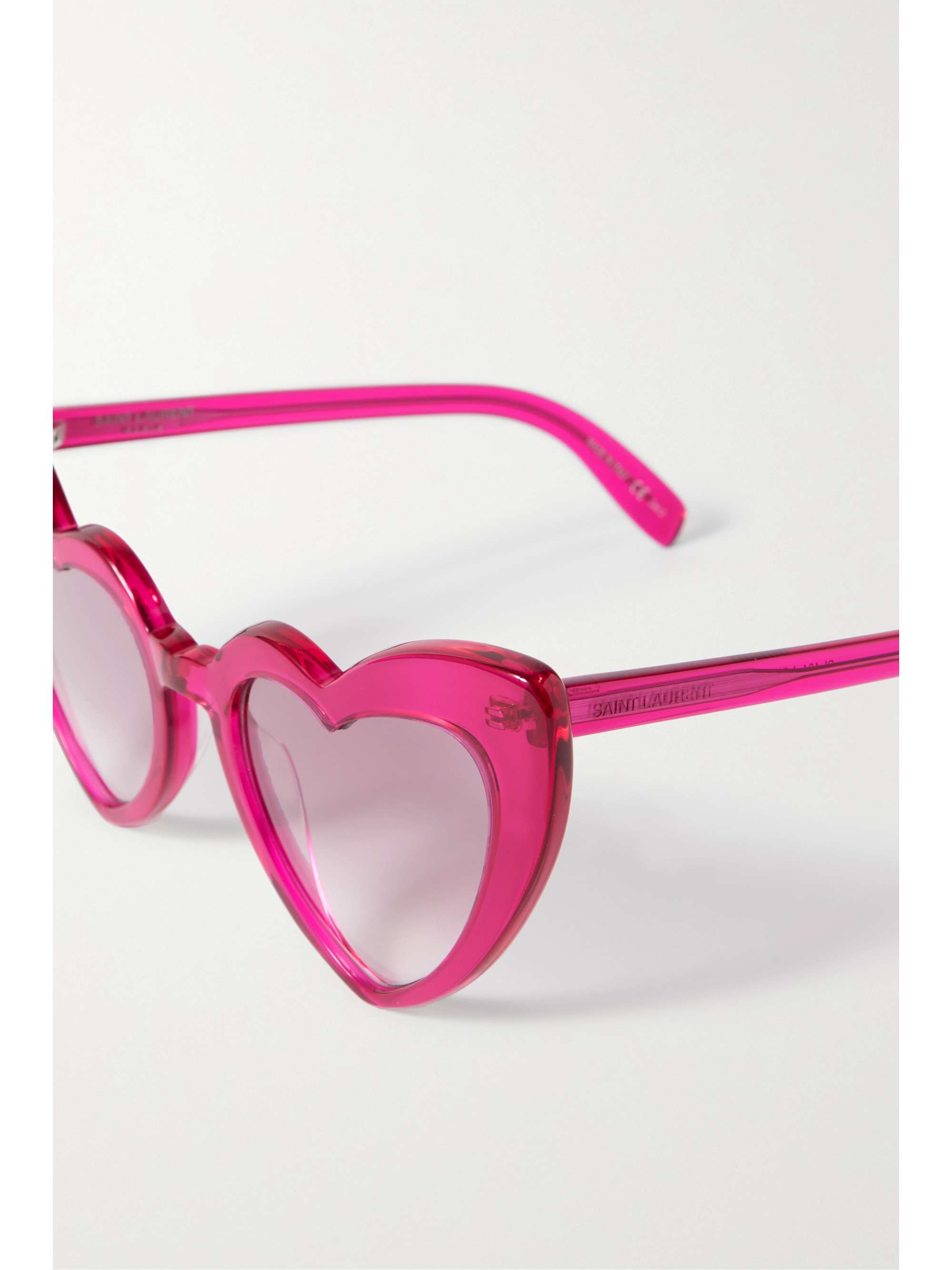 SAINT LAURENT EYEWEAR Loulou heart-shaped acetate sunglasses
