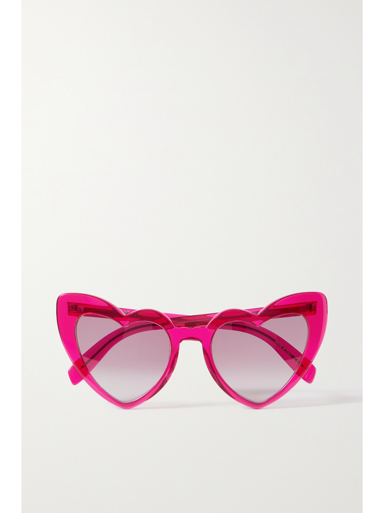 SAINT LAURENT LOULOU HEART-SHAPED ACETATE SUNGLASSES