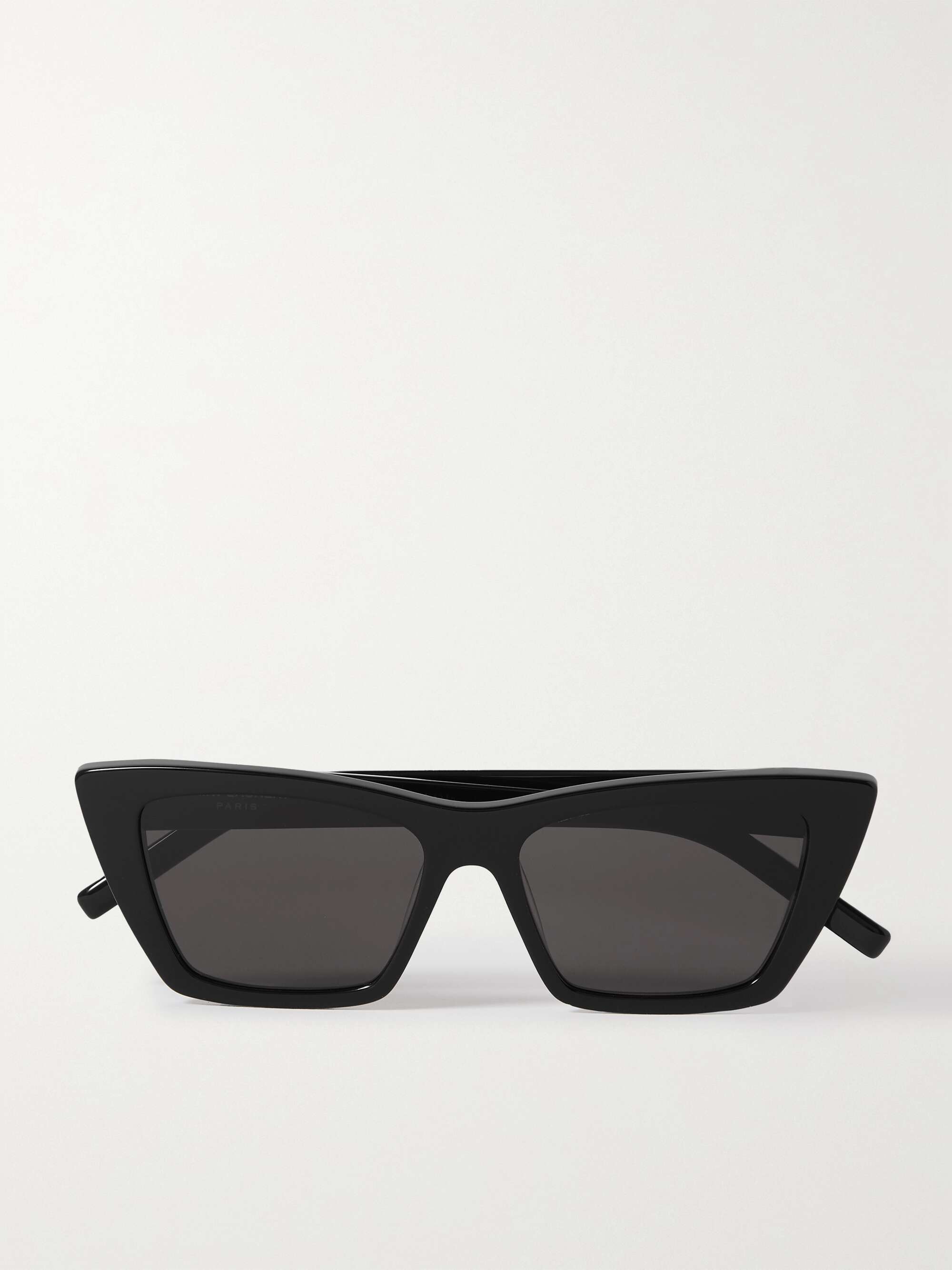 lenshop on X: Saint Laurent's black acetate sunglasses have a cat