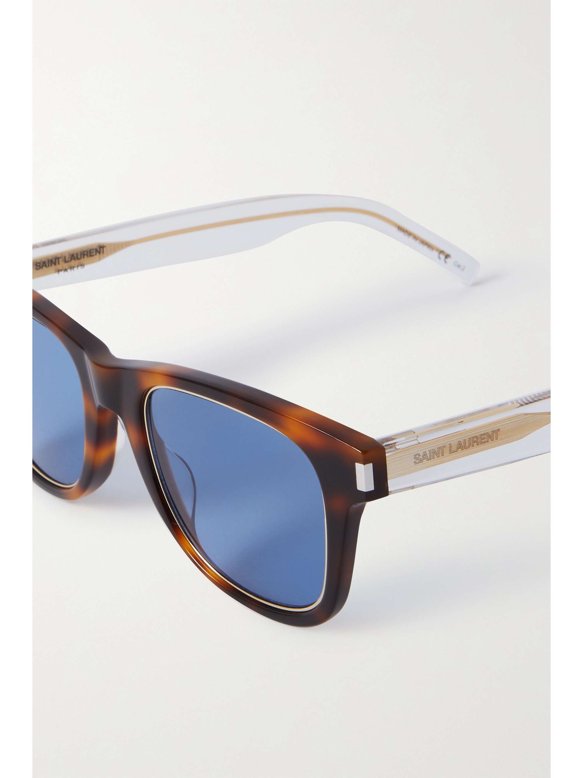 SAINT LAURENT EYEWEAR D-frame tortoiseshell acetate sunglasses