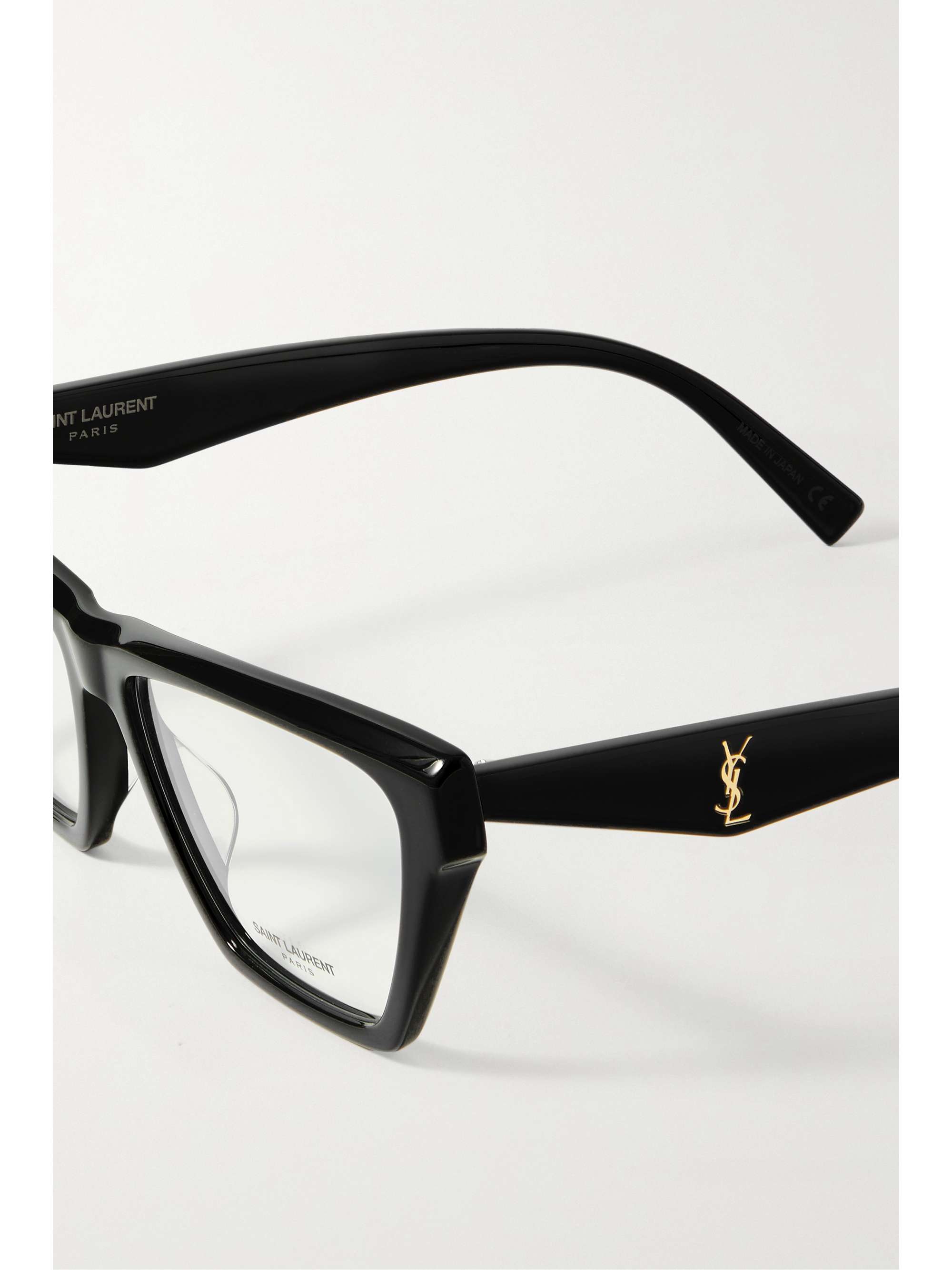 SAINT LAURENT EYEWEAR Cateye acetate optical glasses NETAPORTER