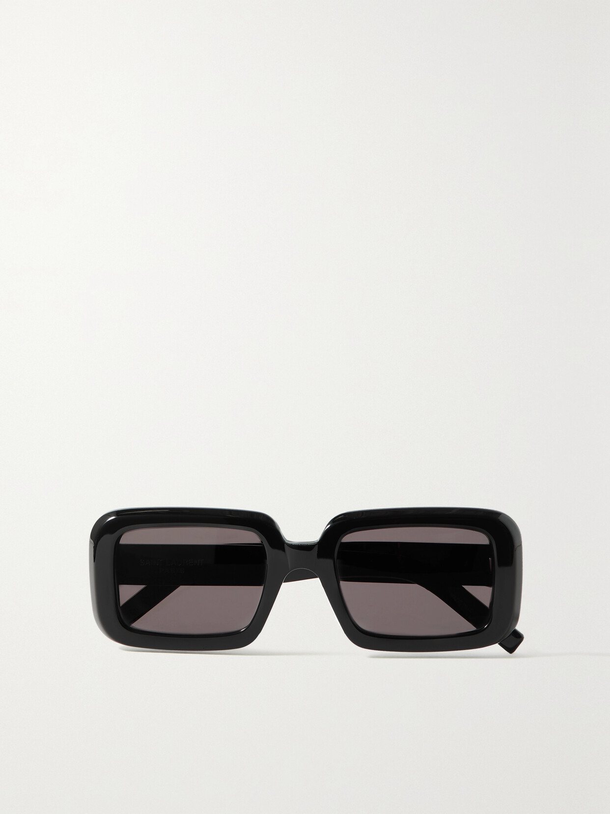 Saint Laurent Rectangular-frame Sunglasses In Black