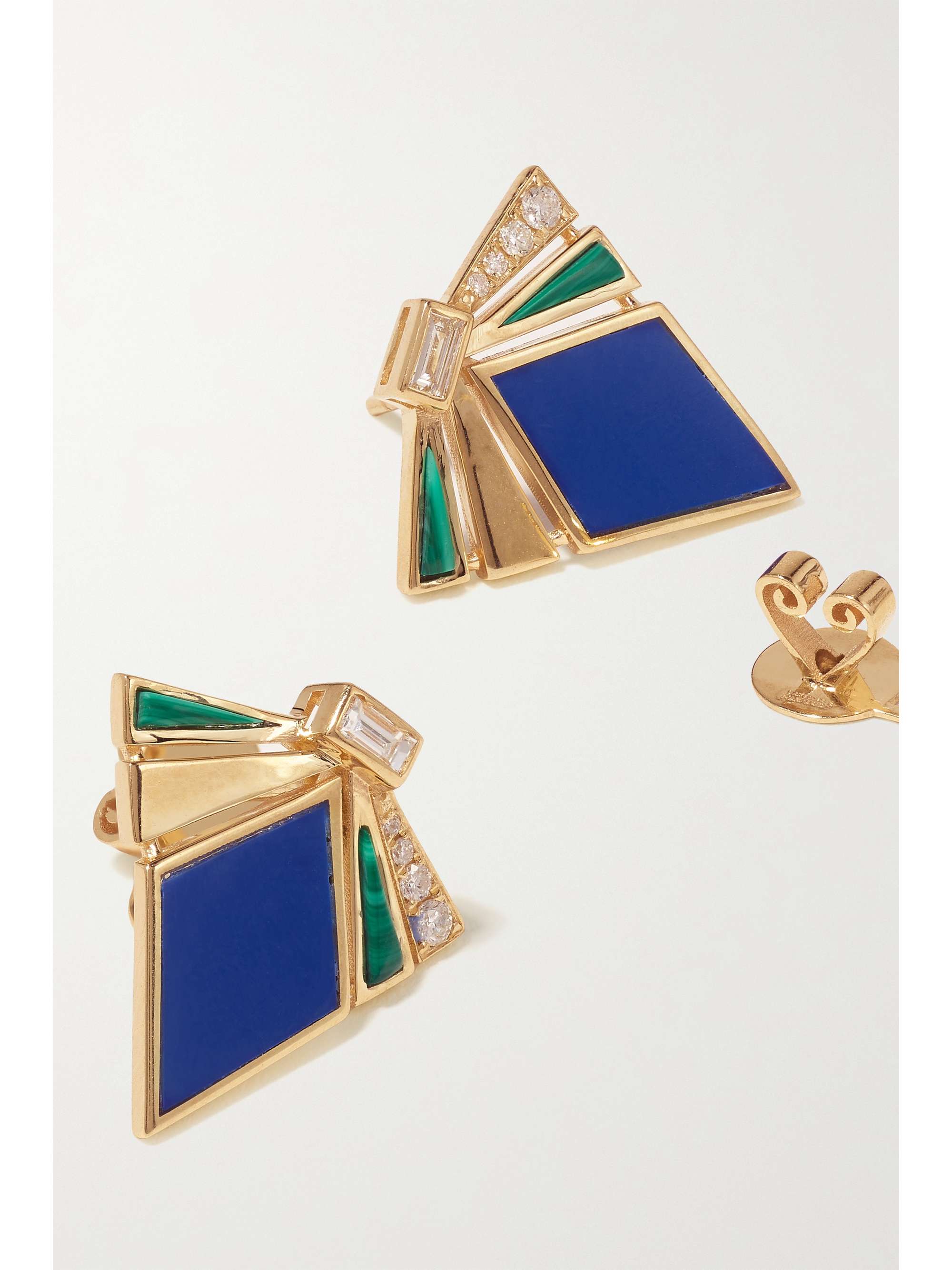 L'ATELIER NAWBAR The Nathalie 18-karat gold multi-stone earrings