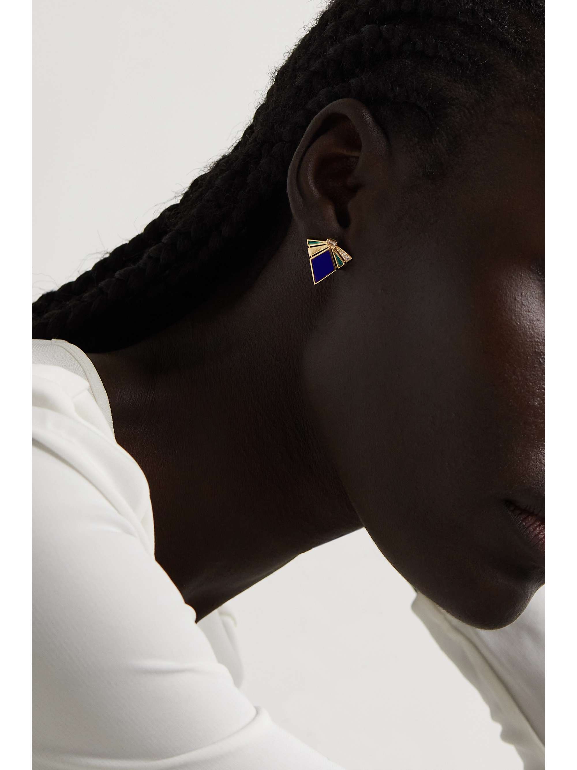 L'ATELIER NAWBAR The Nathalie 18-karat gold multi-stone earrings
