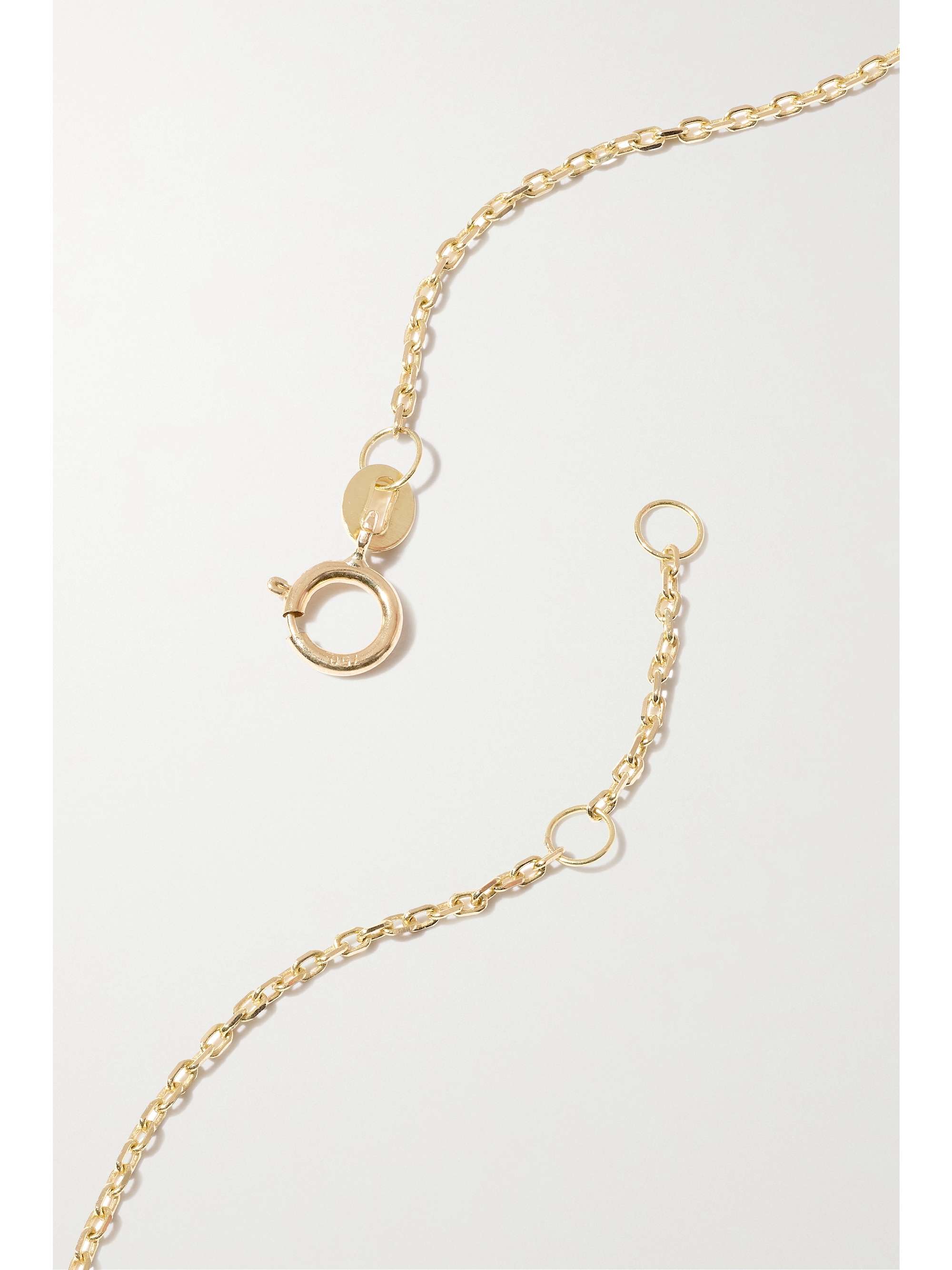 L'ATELIER NAWBAR Cosmic Ibiza Mini 18-karat gold, malachite and diamond choker