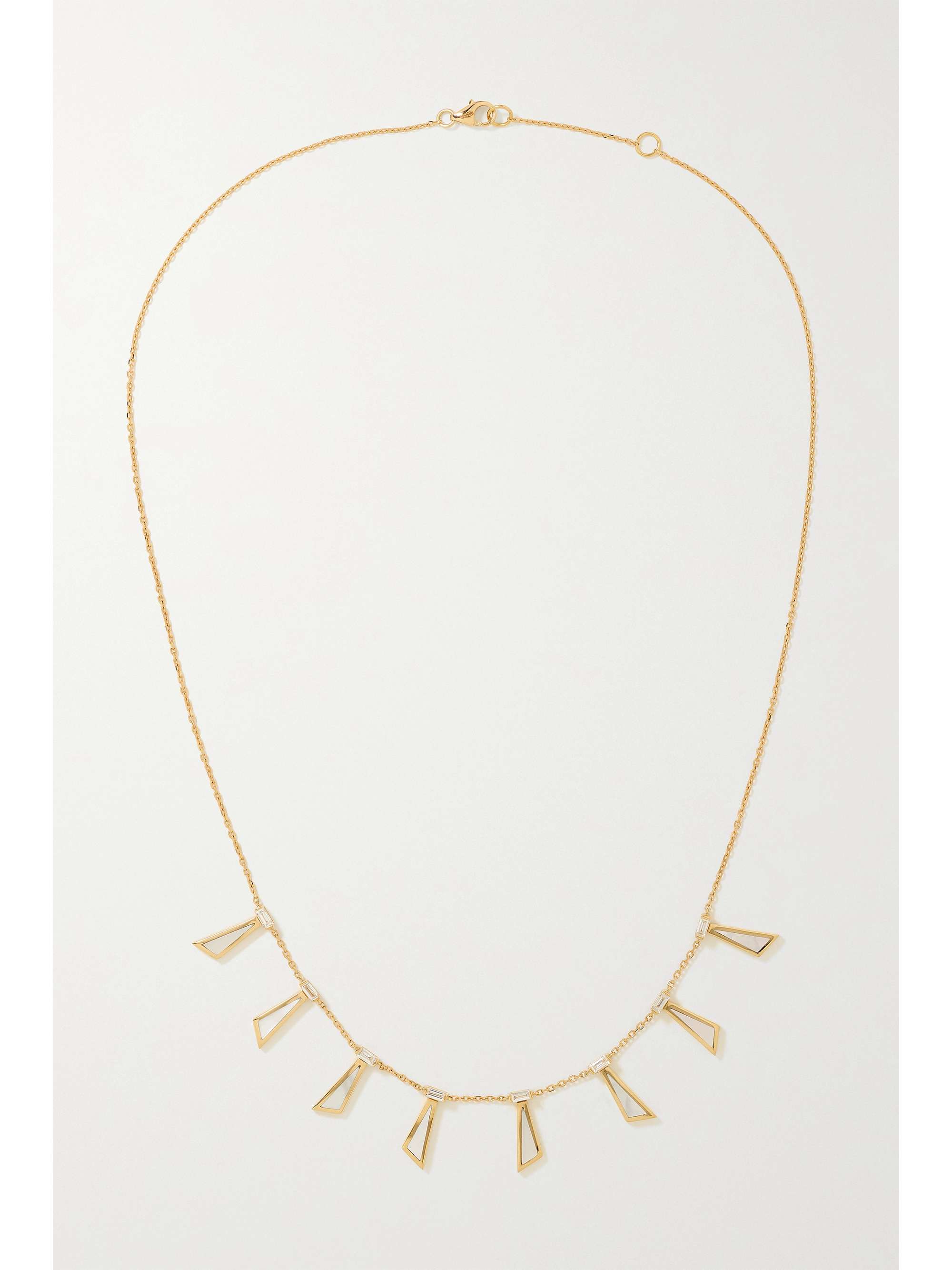 L'ATELIER NAWBAR The Dance 18-karat gold, mother-of-pearl and diamond choker