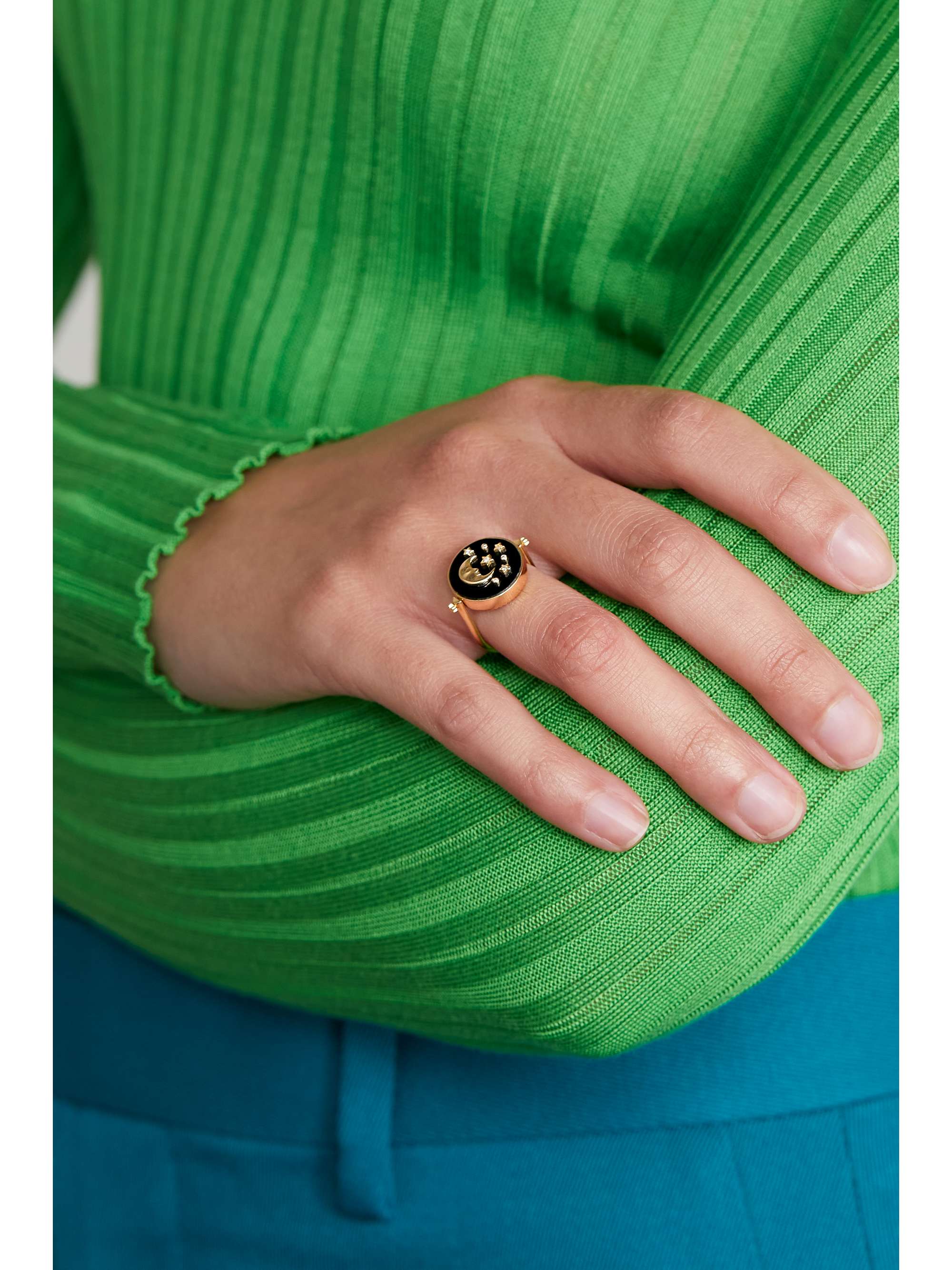 L'ATELIER NAWBAR Day and Night 18-karat gold multi-stone ring